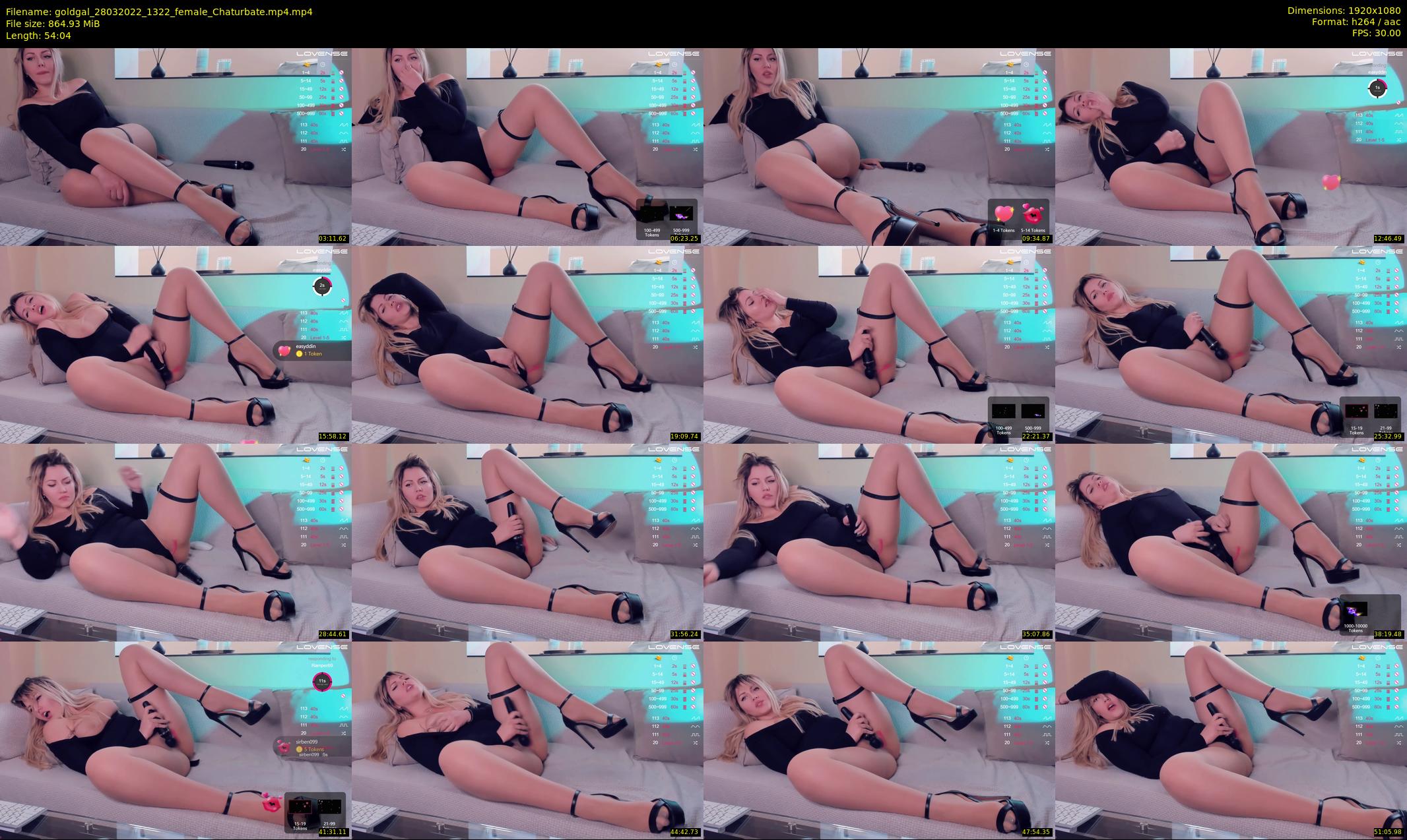 goldgal — 55 minute Chaturbate female cam show recording, 1080p, Mar 28, 2022