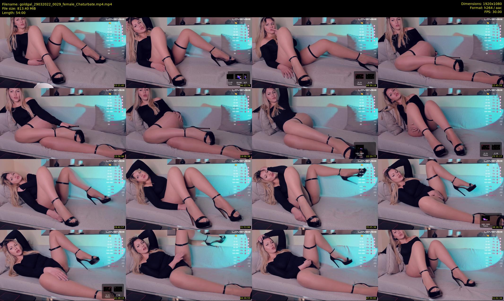 goldgal — 54 minute Chaturbate female cam show recording, 1080p, Mar 29, 2022