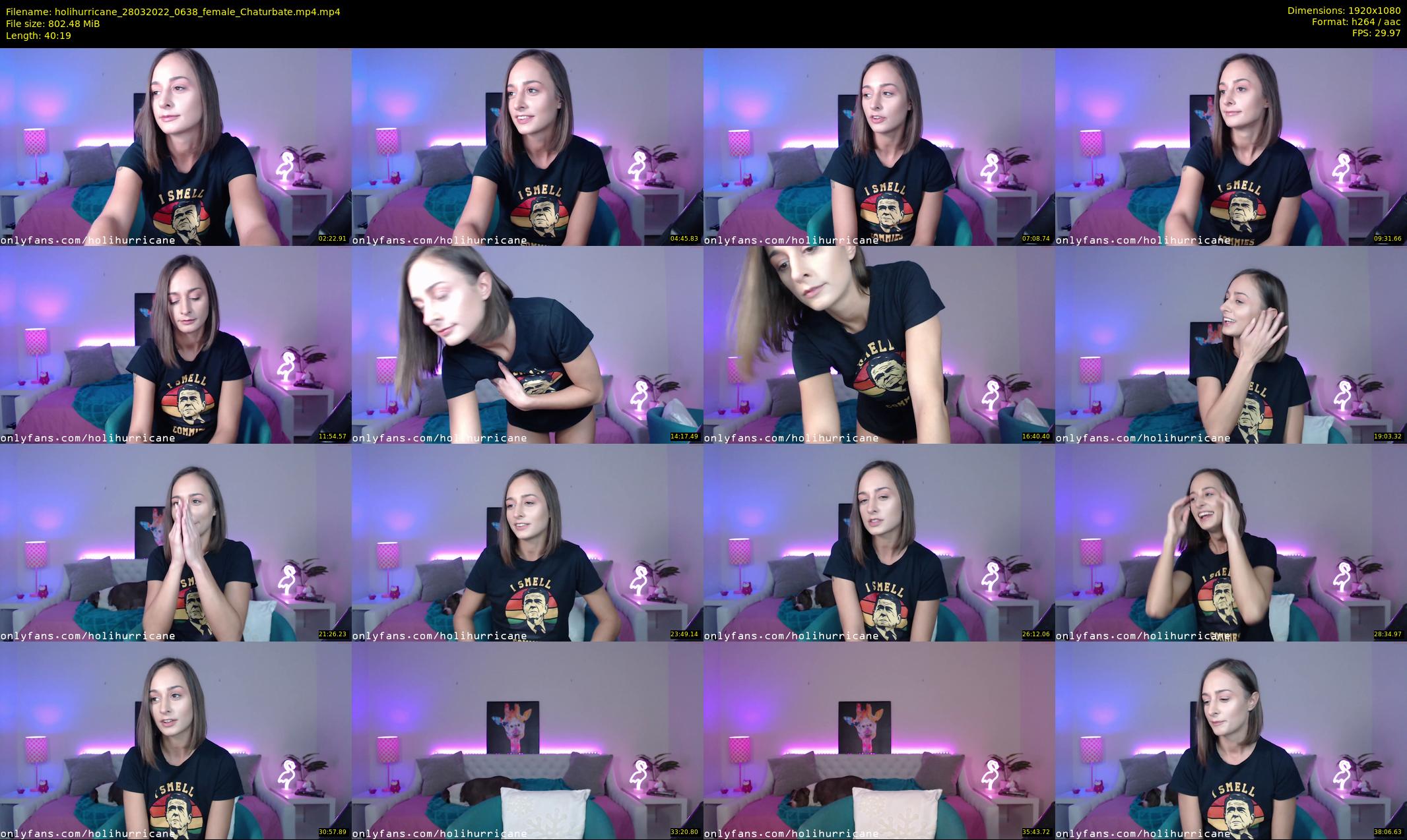 holihurricane — 41 minute Chaturbate female cam show recording, 1080p, Mar 28, 2022