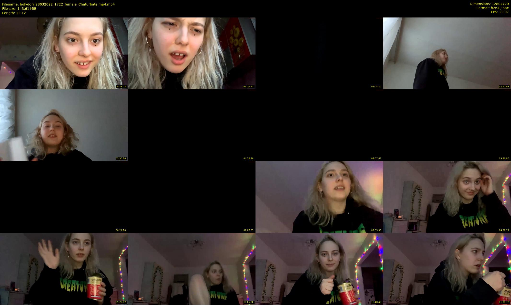 holydori — 13 minute Chaturbate female cam show recording, 720p, Mar 28, 2022