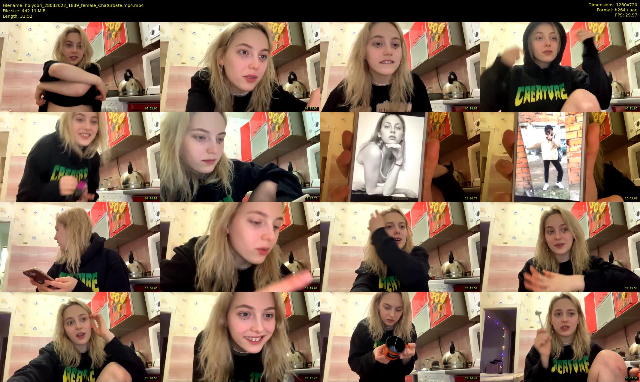 holydori — 32 minute Chaturbate female cam show recording, 720p, Mar 28, 2022