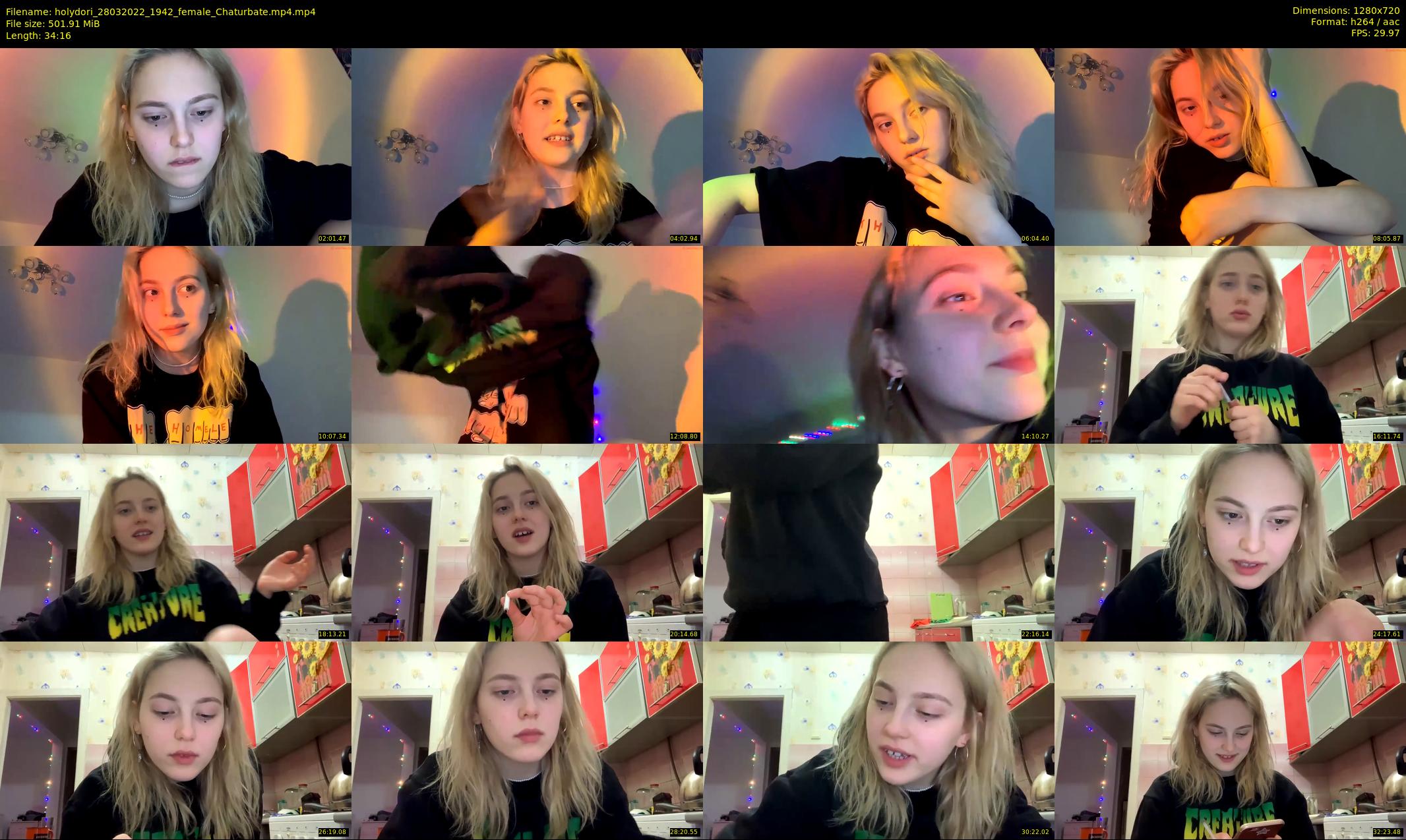 holydori — 35 minute Chaturbate female cam show recording, 720p, Mar 28, 2022