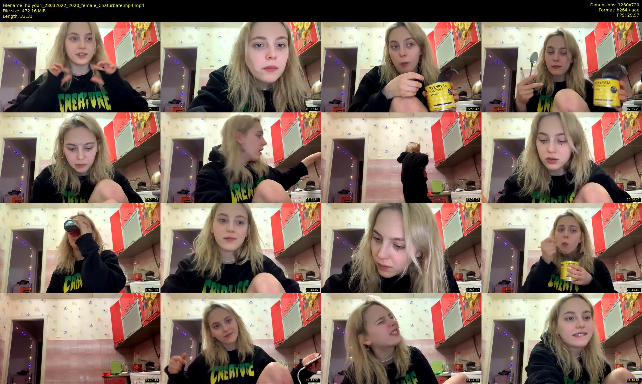 holydori — 34 minute Chaturbate female cam show recording, 720p, Mar 28, 2022
