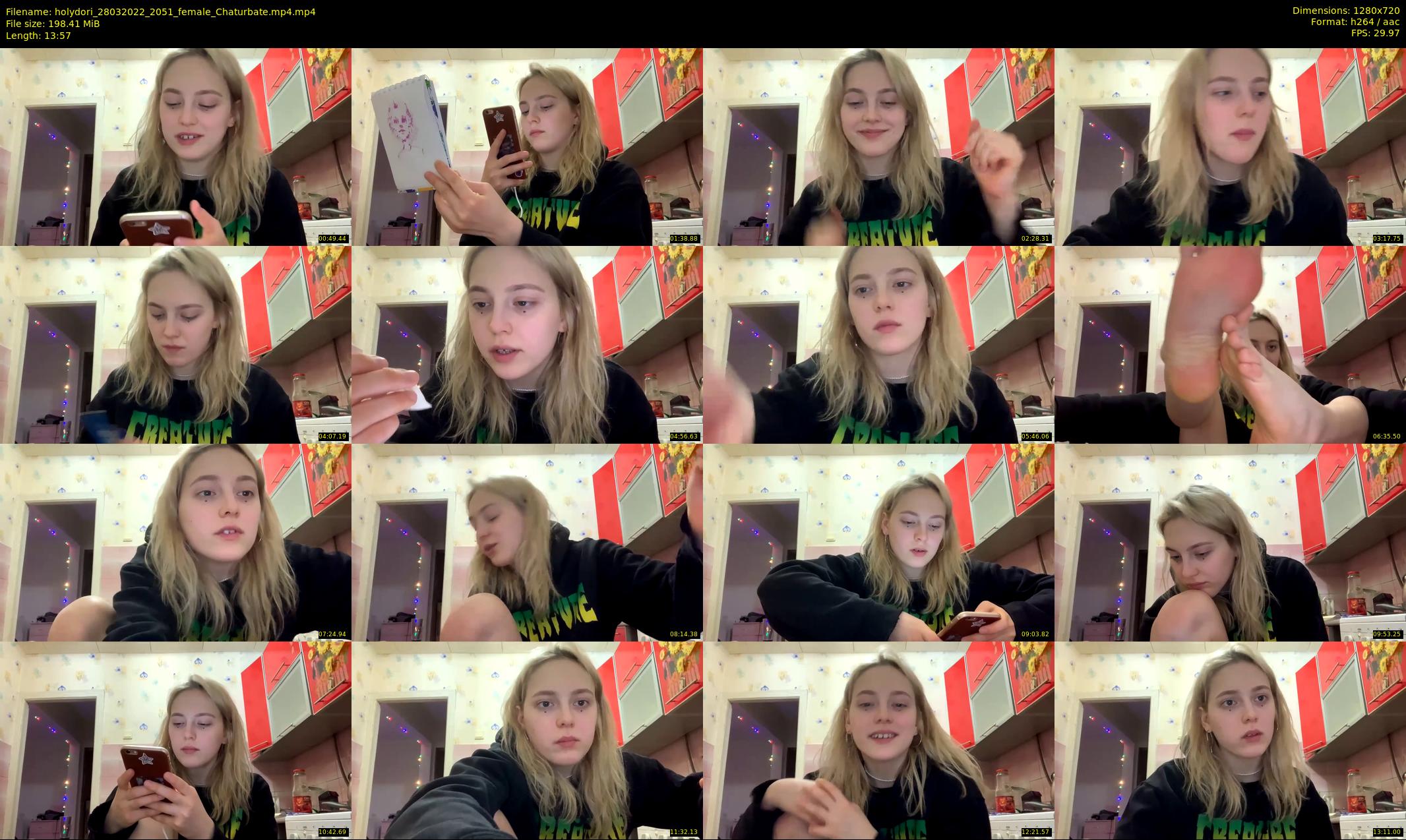 holydori — 14 minute Chaturbate female cam show recording, 720p, Mar 28, 2022
