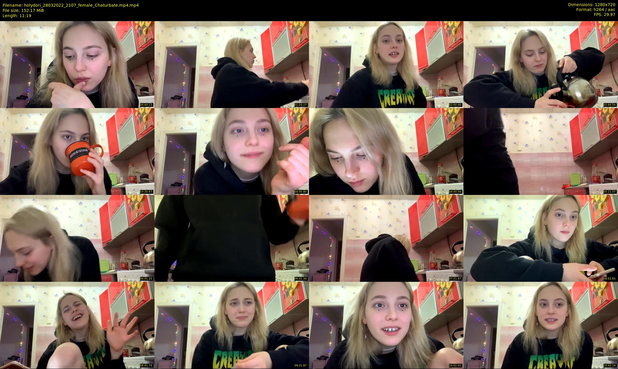 holydori — 12 minute Chaturbate female cam show recording, 720p, Mar 28, 2022