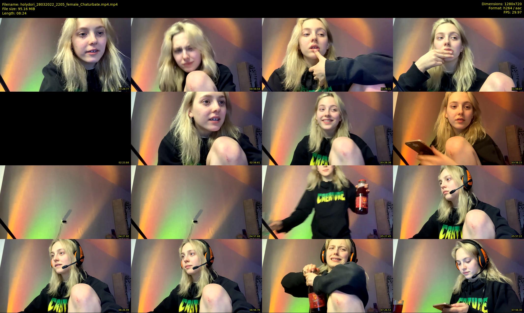 holydori — 9 minute Chaturbate female cam show recording, 720p, Mar 28, 2022