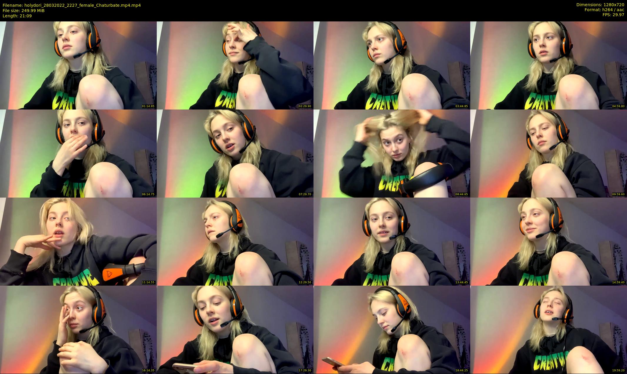 holydori — 22 minute Chaturbate female cam show recording, 720p, Mar 28, 2022