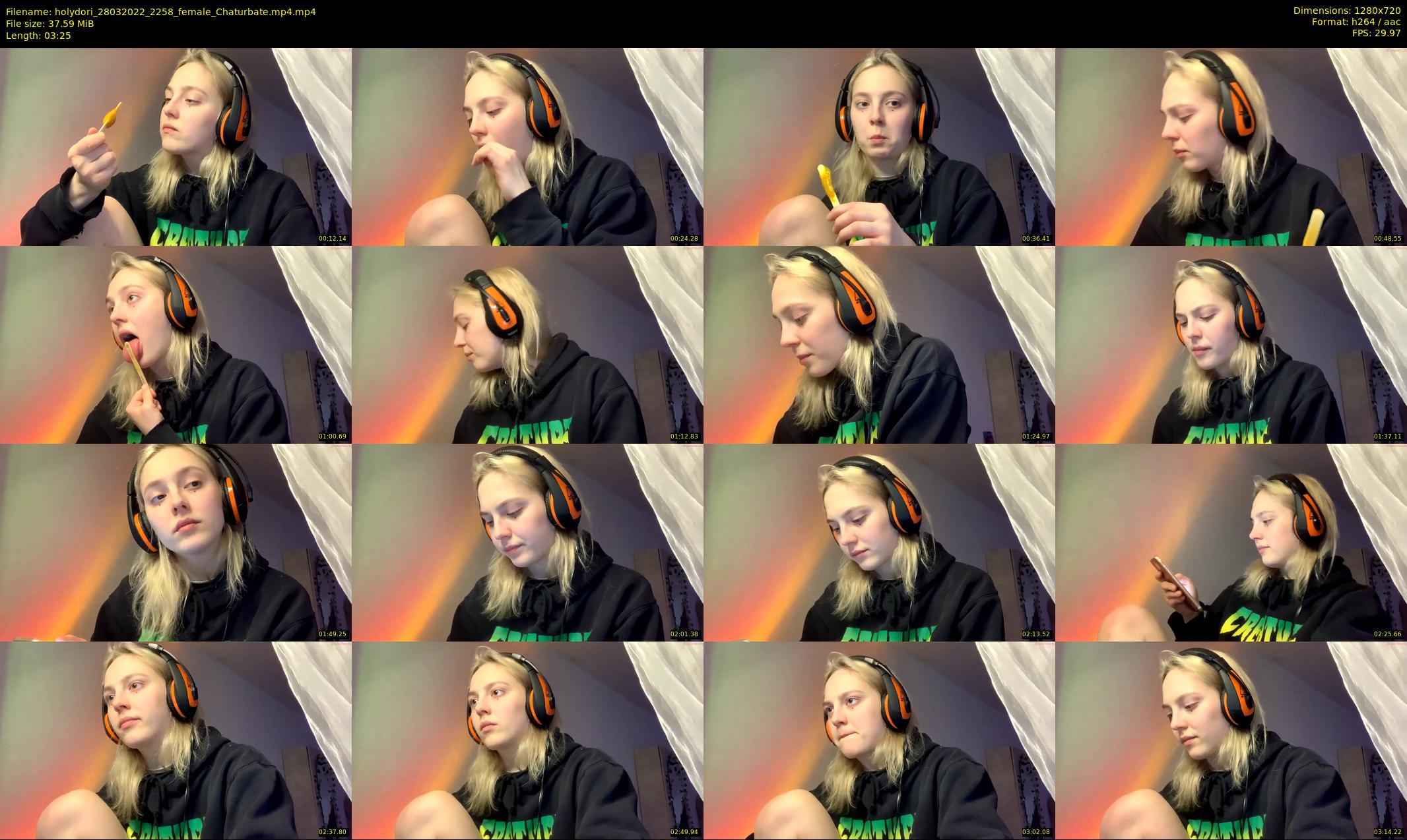 holydori — 4 minute Chaturbate female cam show recording, 720p, Mar 28, 2022