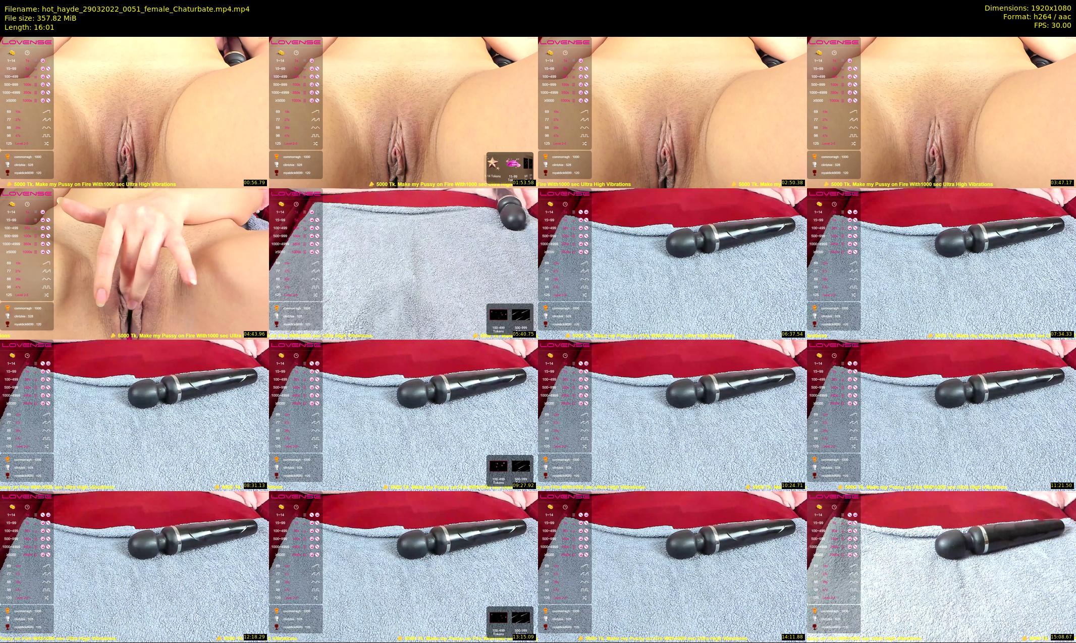 hot_hayde — 17 minute Chaturbate female cam show recording, 1080p, Mar 29, 2022
