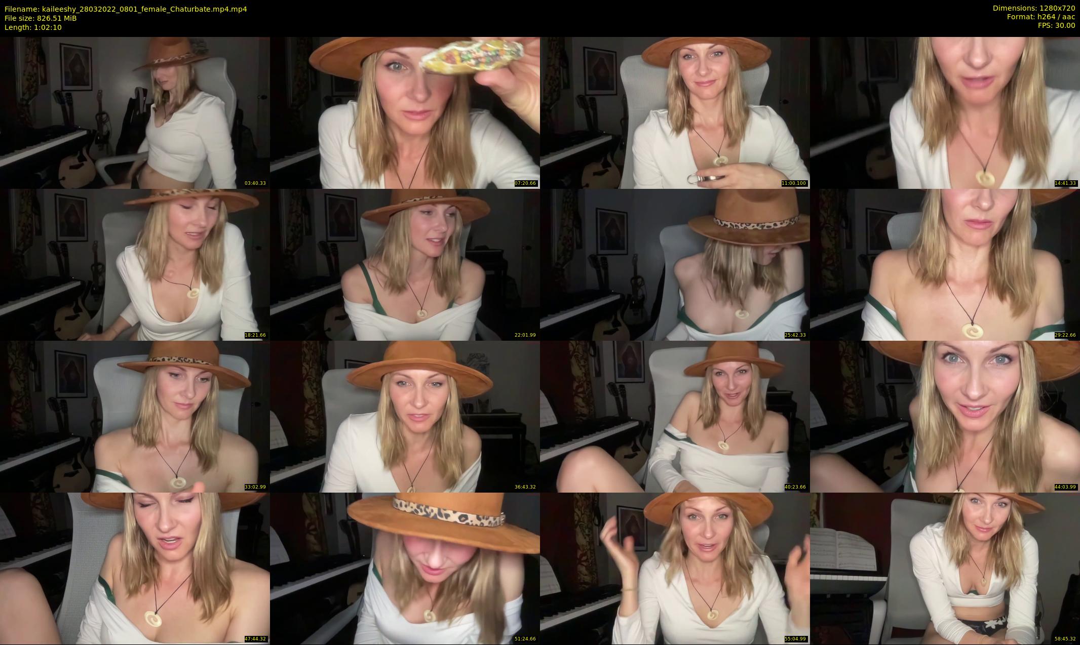 kaileeshy — 63 minute Chaturbate female cam show recording, 720p, Mar 28, 2022