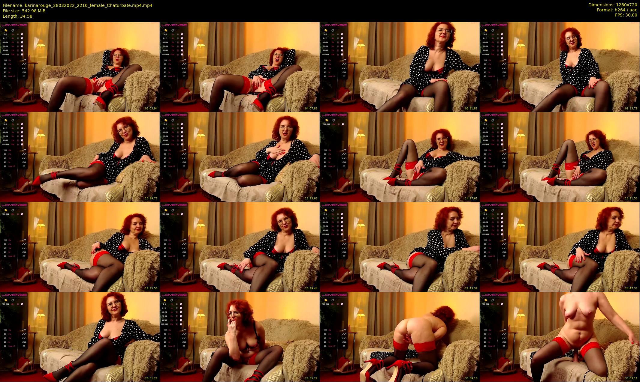 karinarouge — 35 minute Chaturbate female cam show recording, 720p, Mar 28, 2022