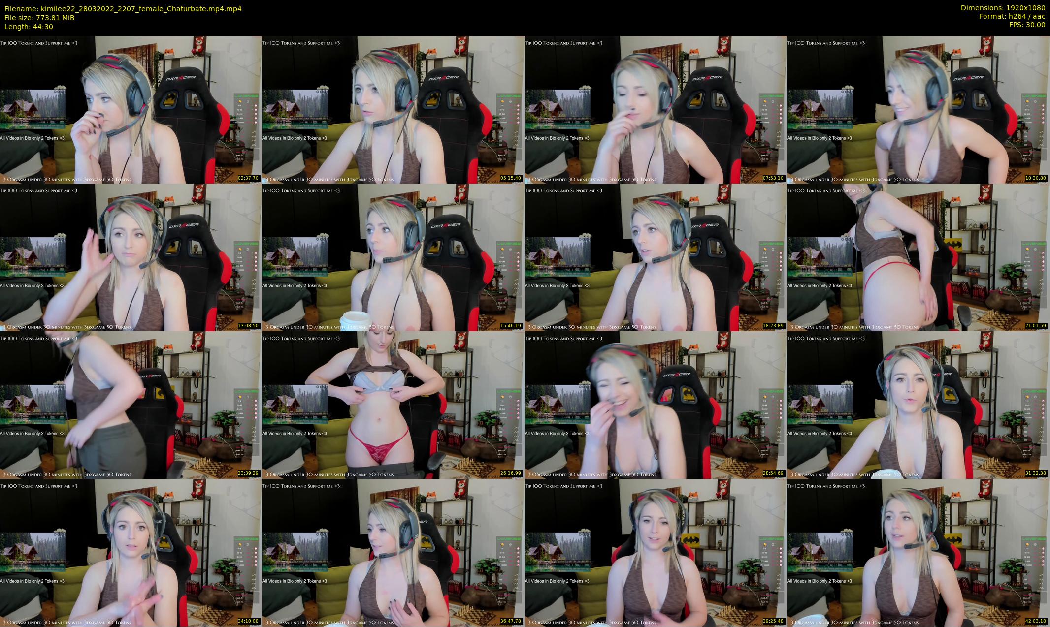 kimilee22 — 45 minute Chaturbate female cam show recording, 1080p, Mar 28, 2022