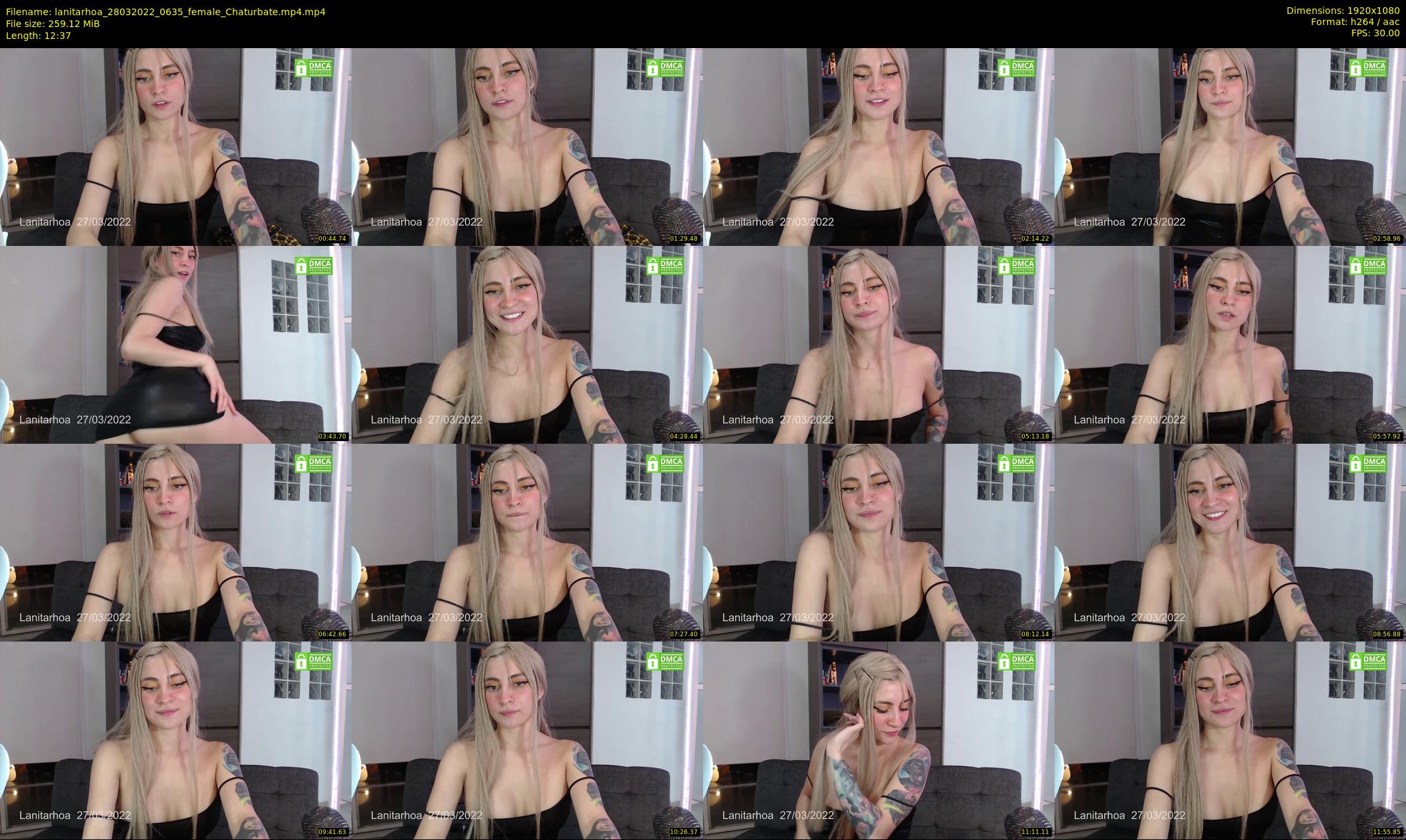 lanitarhoa — 13 minute Chaturbate female cam show recording, 1080p, Mar 28, 2022