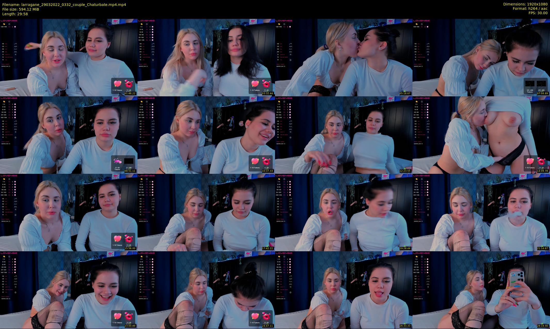 larragane — 30 minute Chaturbate couple cam show recording, 1080p, Mar 29, 2022