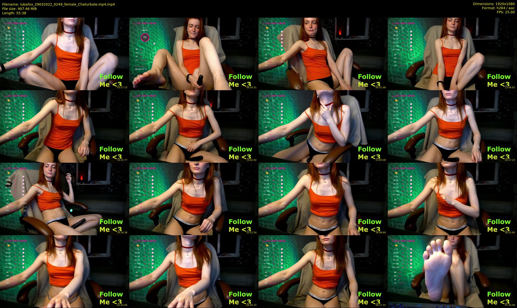 lubafox — 56 minute Chaturbate female cam show recording, 1080p, Mar 29, 2022