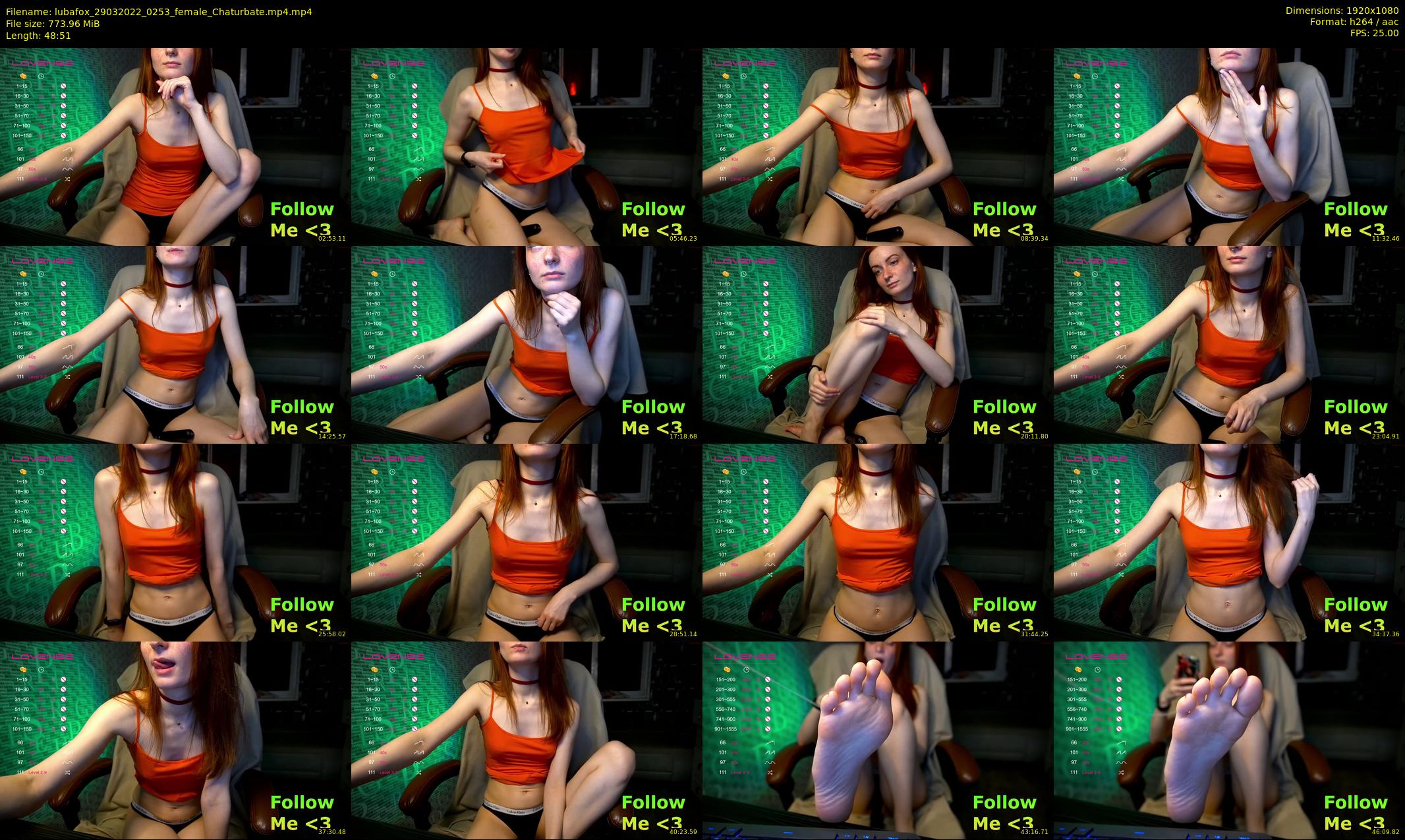 lubafox — 49 minute Chaturbate female cam show recording, 1080p, Mar 29, 2022