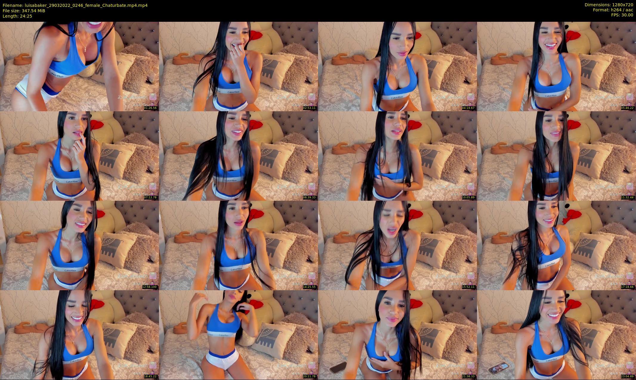 luisabaker — 25 minute Chaturbate female cam show recording, 720p, Mar 29, 2022