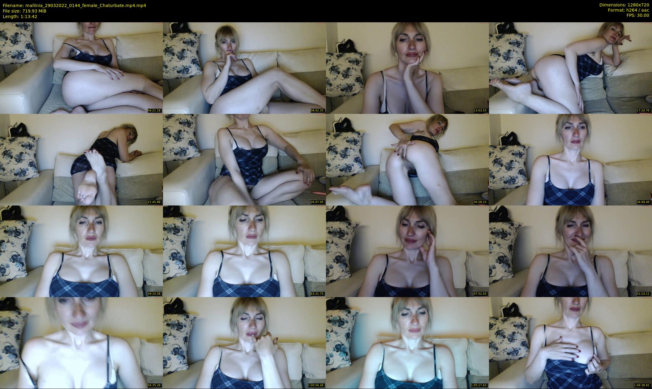 mallinia — 74 minute Chaturbate female cam show recording, 720p, Mar 29, 2022