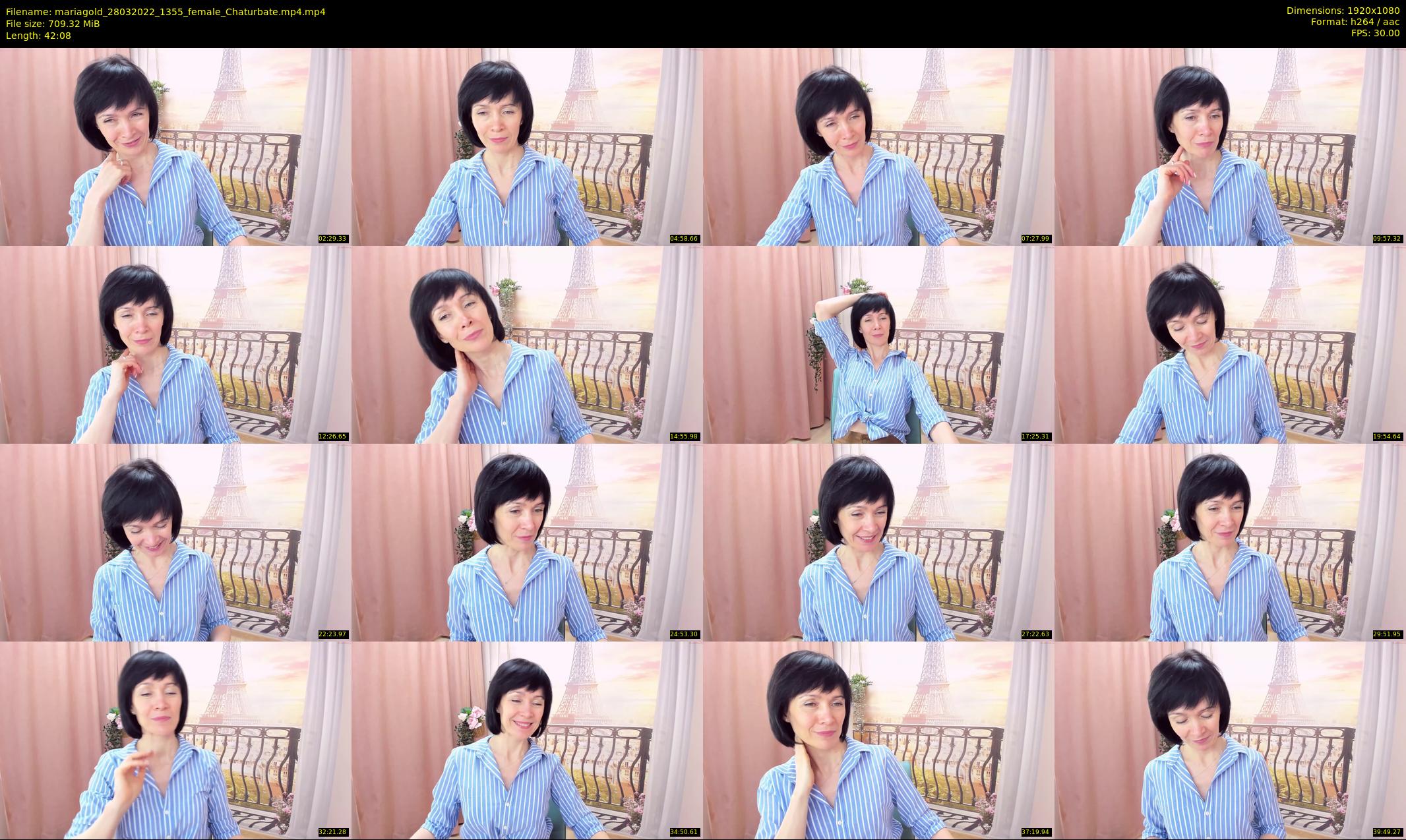 mariagold — 43 minute Chaturbate female cam show recording, 1080p, Mar 28, 2022