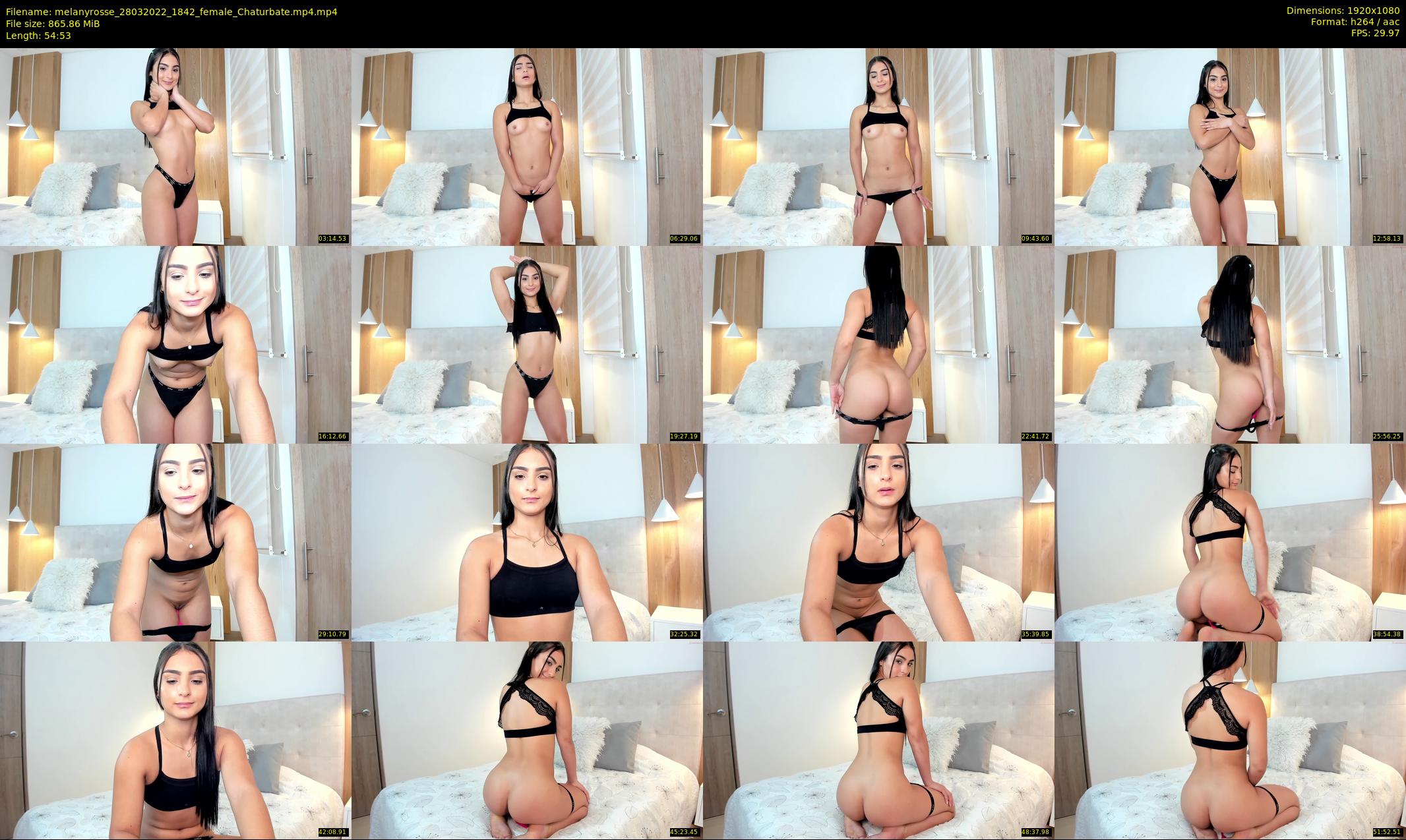 melanyrosse — 55 minute Chaturbate female cam show recording, 1080p, Mar 28, 2022