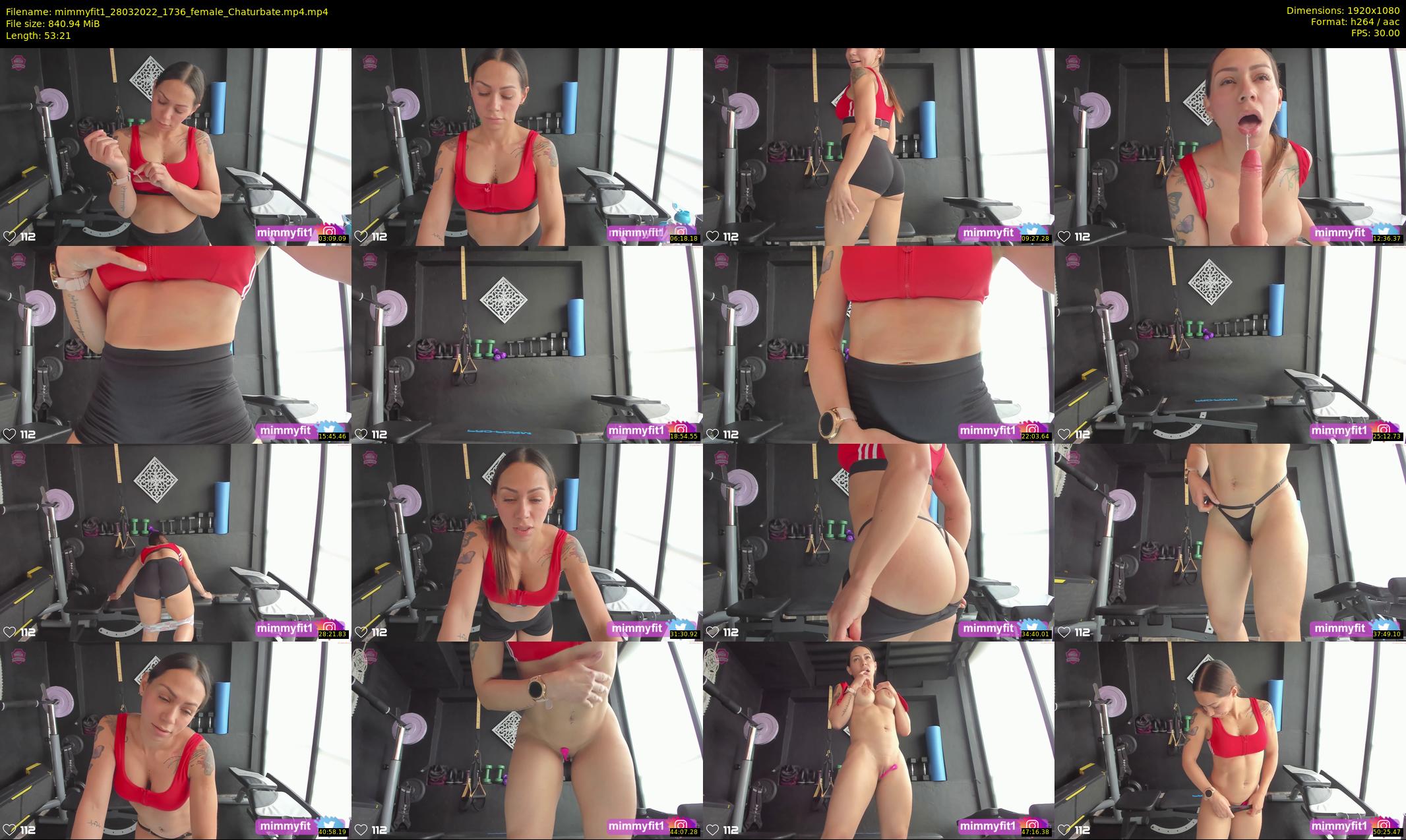 mimmyfit1 — 54 minute Chaturbate female cam show recording, 1080p, Mar 28, 2022