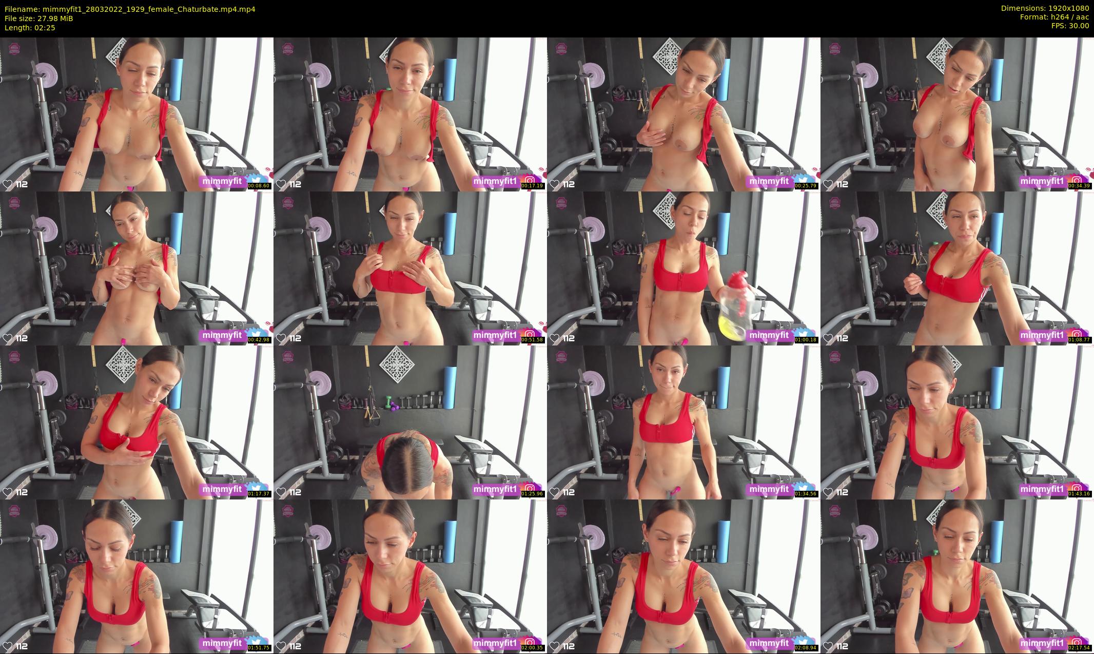 mimmyfit1 — 3 minute Chaturbate female cam show recording, 1080p, Mar 28, 2022