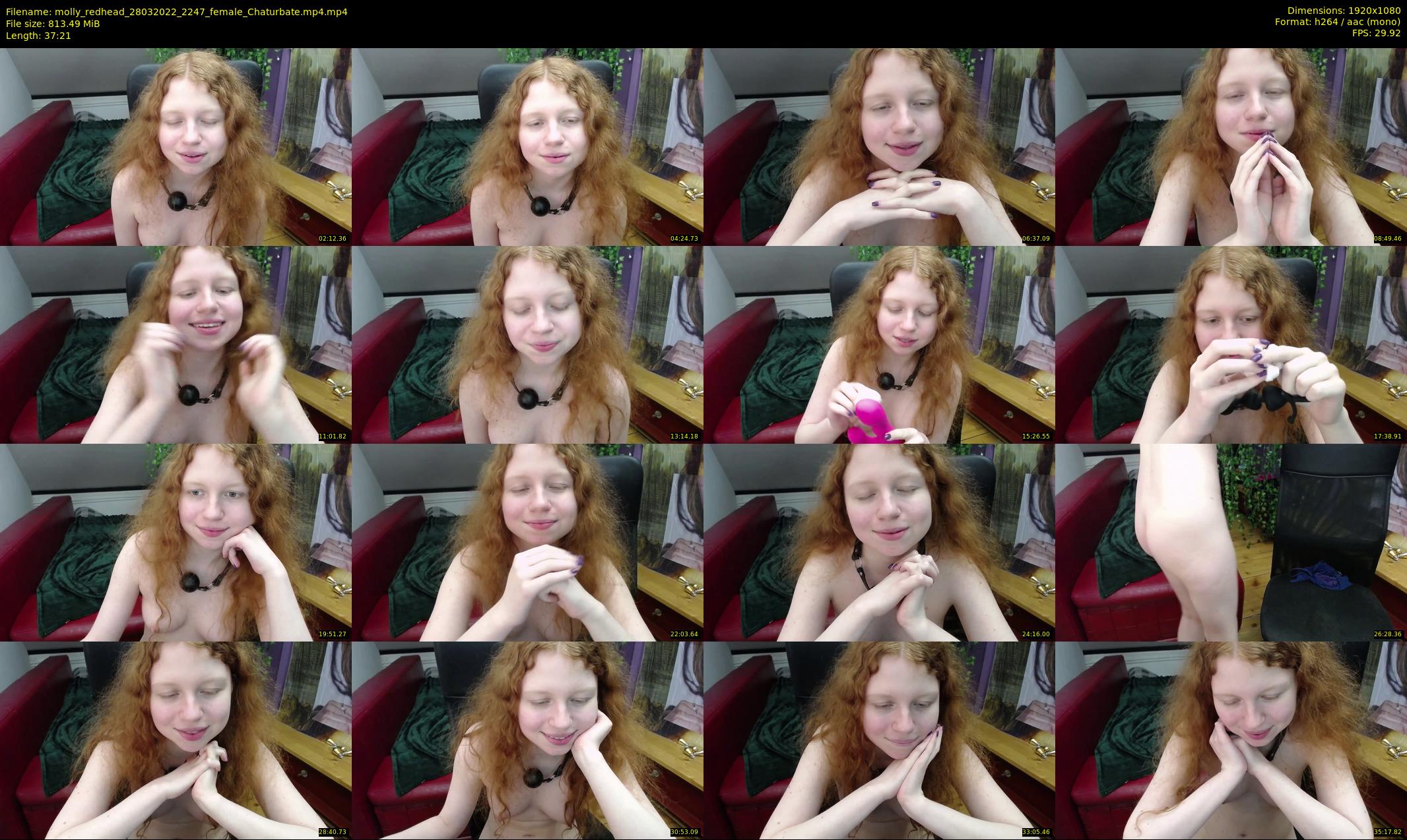 molly_redhead — 38 minute Chaturbate female cam show recording, 1080p, Mar 28, 2022