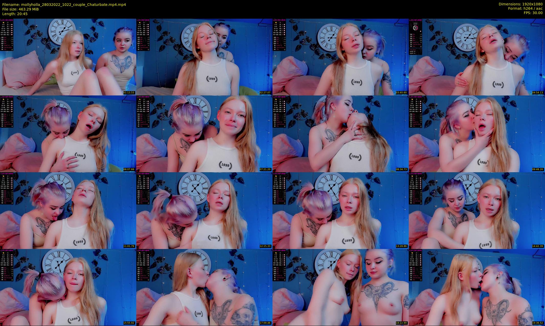 mollyholla — 21 minute Chaturbate couple cam show recording, 1080p, Mar 28, 2022