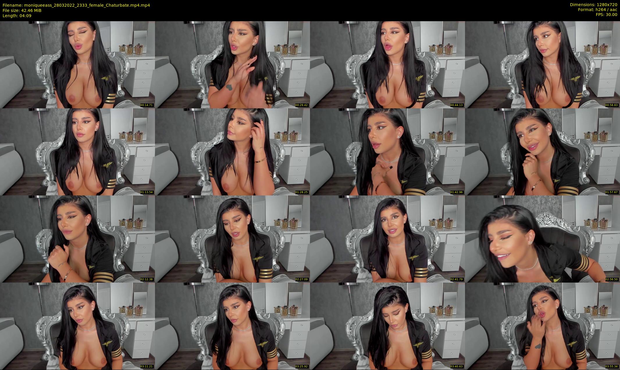 moniqueeass — 5 minute Chaturbate female cam show recording, 720p, Mar 28, 2022