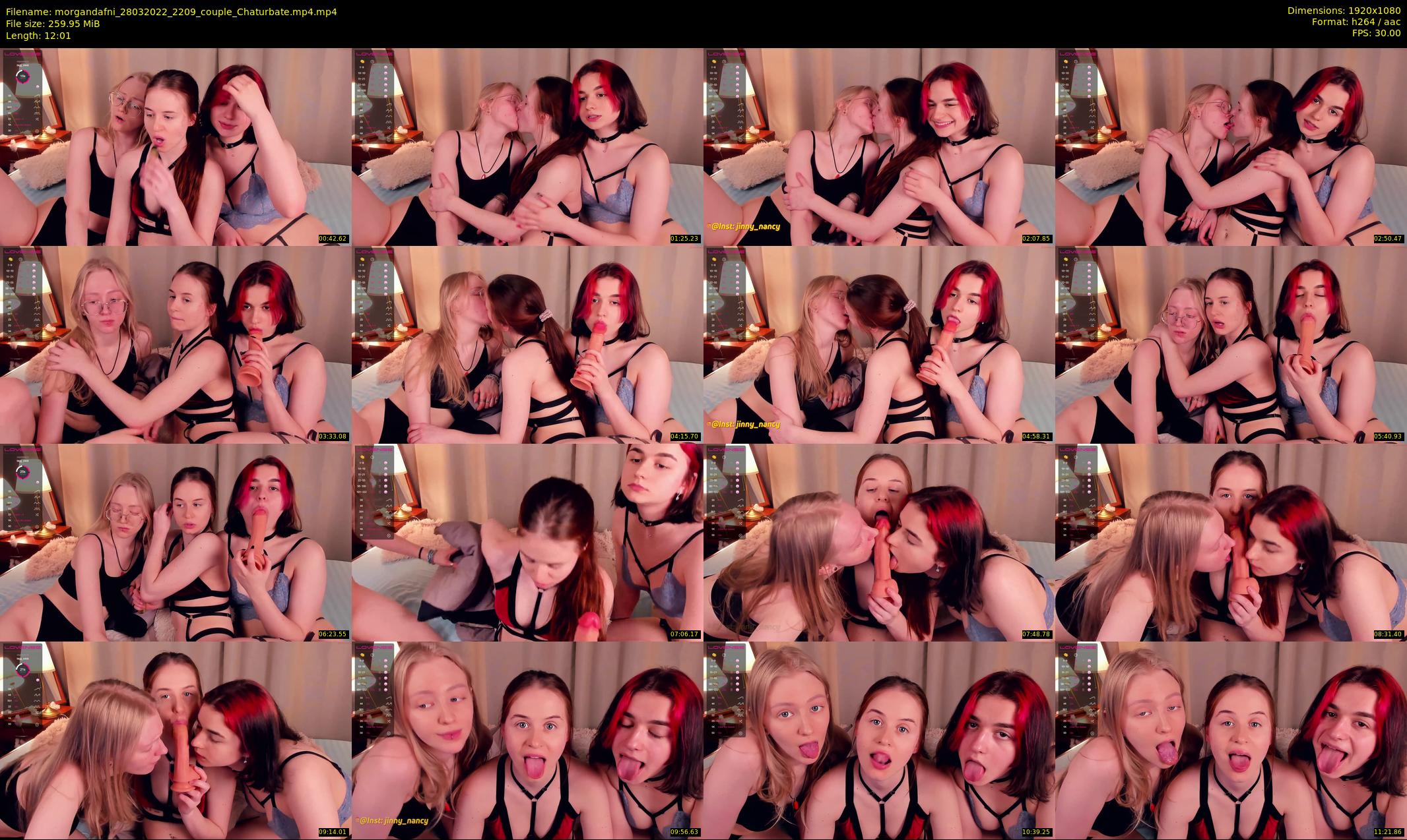 morgandafni — 13 minute Chaturbate couple cam show recording, 1080p, Mar 28, 2022