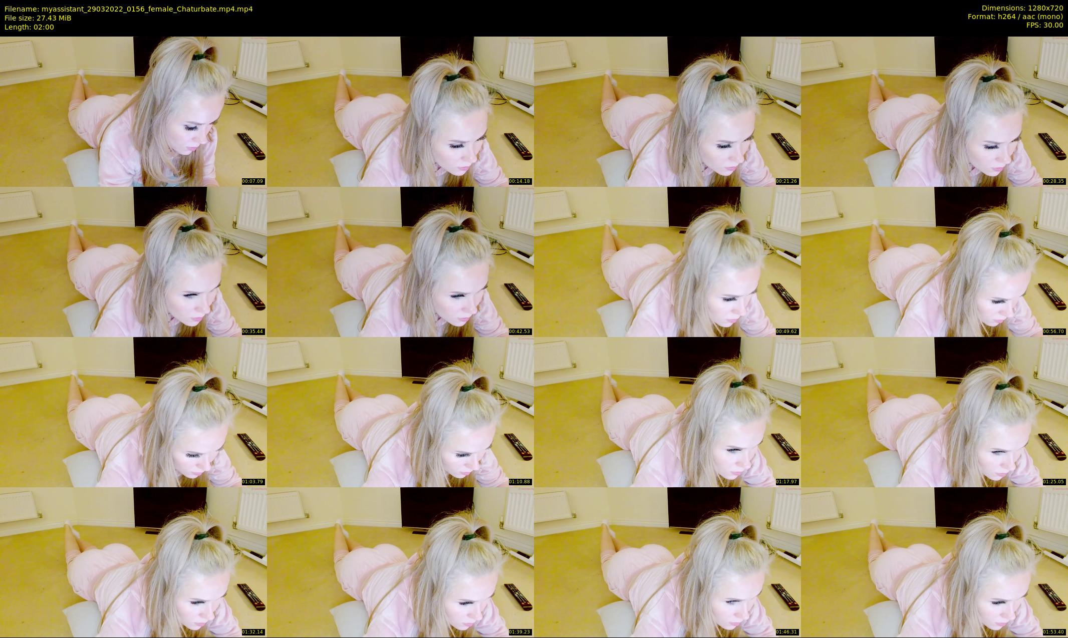 myassistant — 2 minute Chaturbate female cam show recording, 720p, Mar 29, 2022