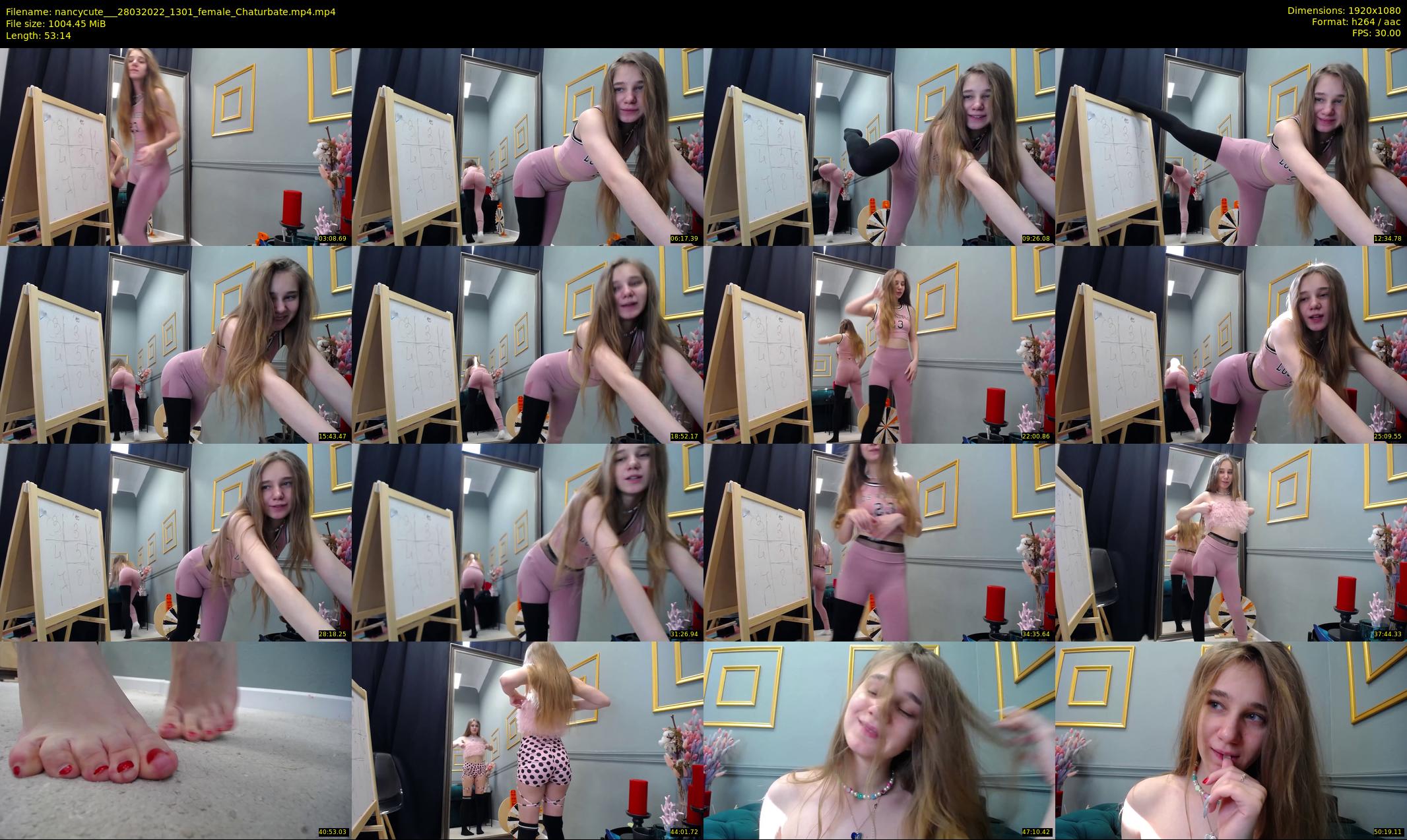 nancycute__ — 54 minute Chaturbate female cam show recording, 1080p, Mar 28, 2022