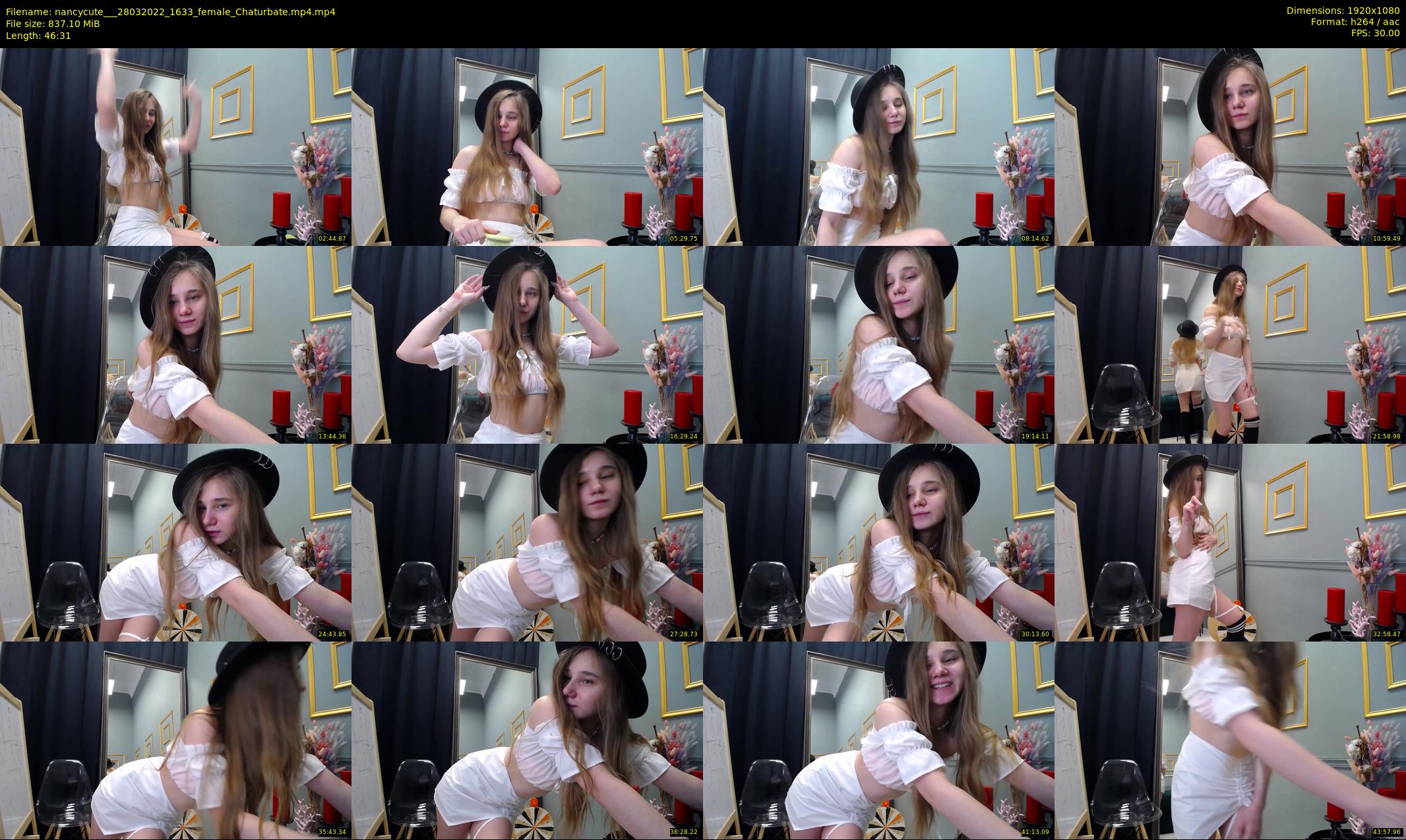 nancycute__ — 47 minute Chaturbate female cam show recording, 1080p, Mar 28, 2022