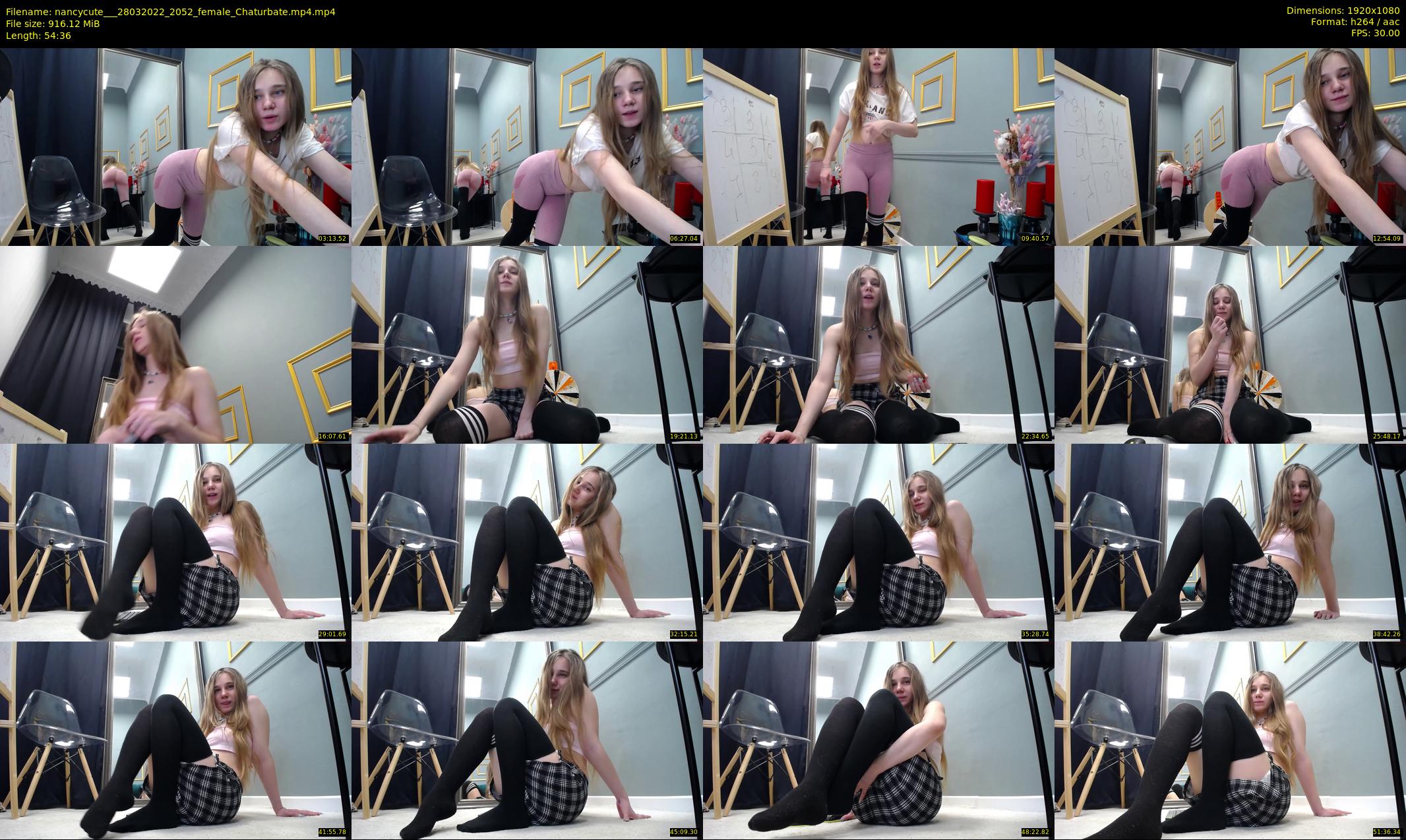 nancycute__ — 55 minute Chaturbate female cam show recording, 1080p, Mar 28, 2022