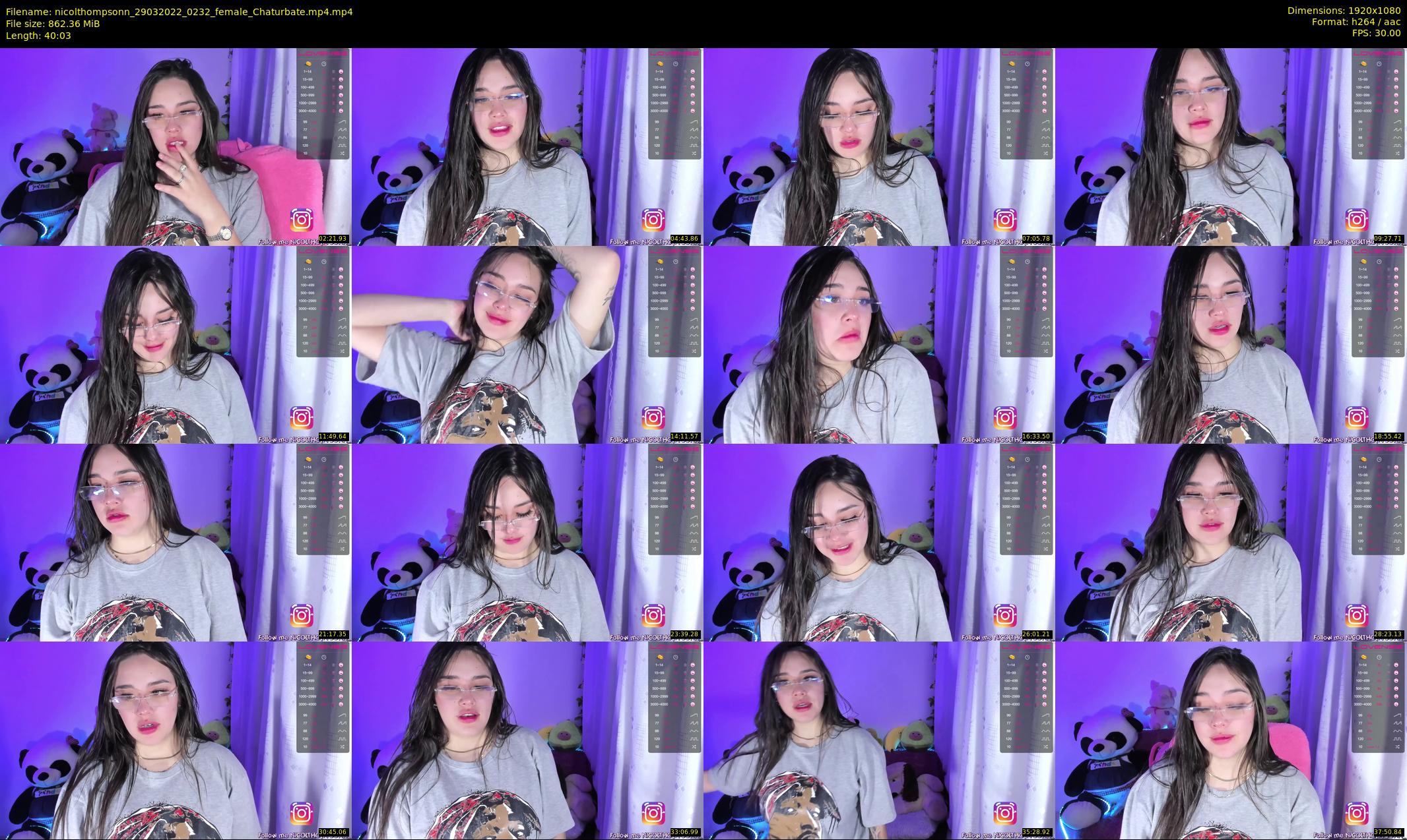 nicolthompsonn — 41 minute Chaturbate female cam show recording, 1080p, Mar 29, 2022