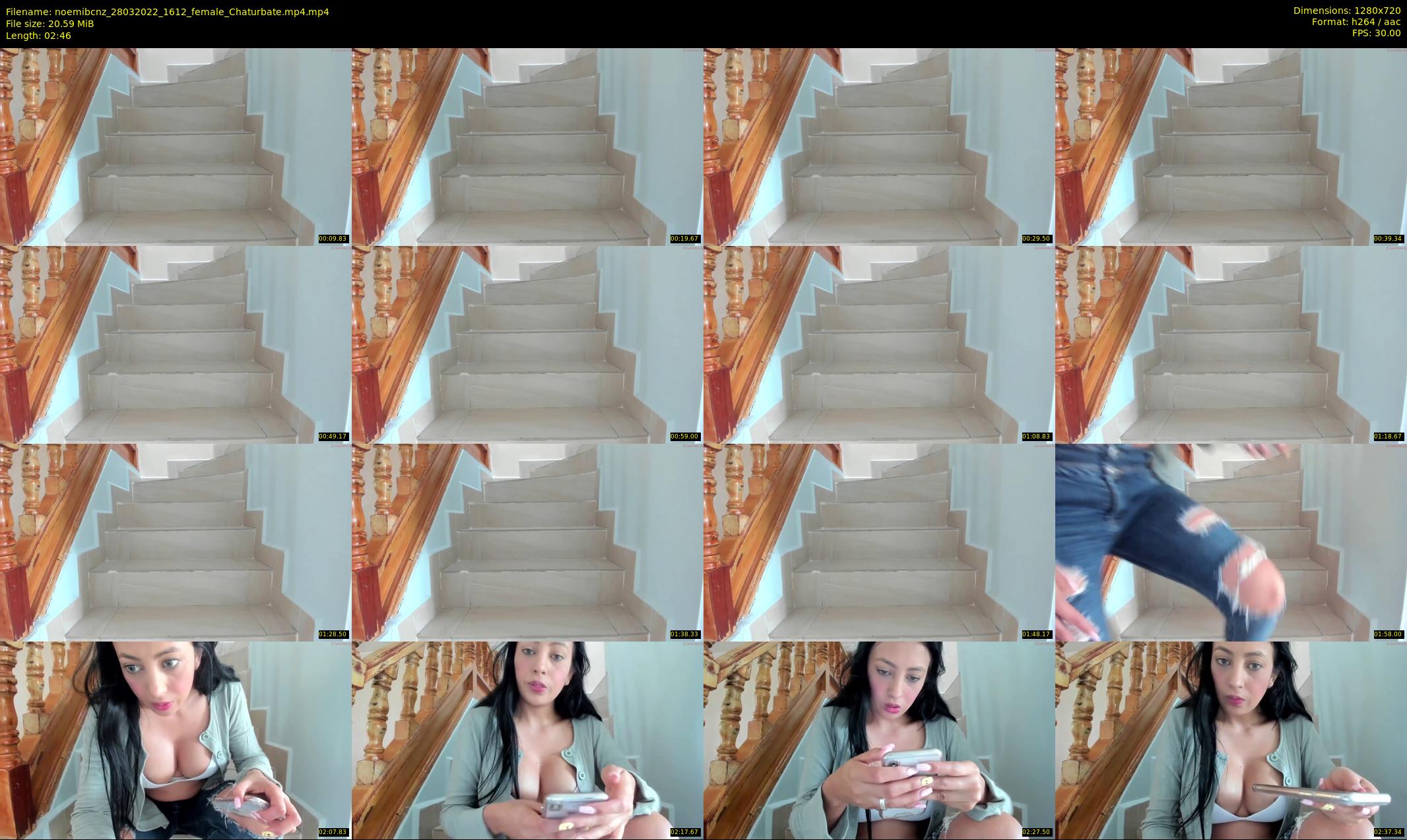 noemibcnz — 3 minute Chaturbate couple cam show recording, 720p, Mar 28, 2022