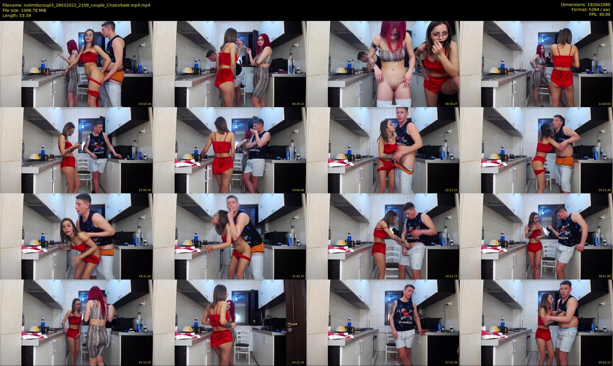 nolimitscoupl3 — 54 minute Chaturbate couple cam show recording, 1080p, Mar 28, 2022