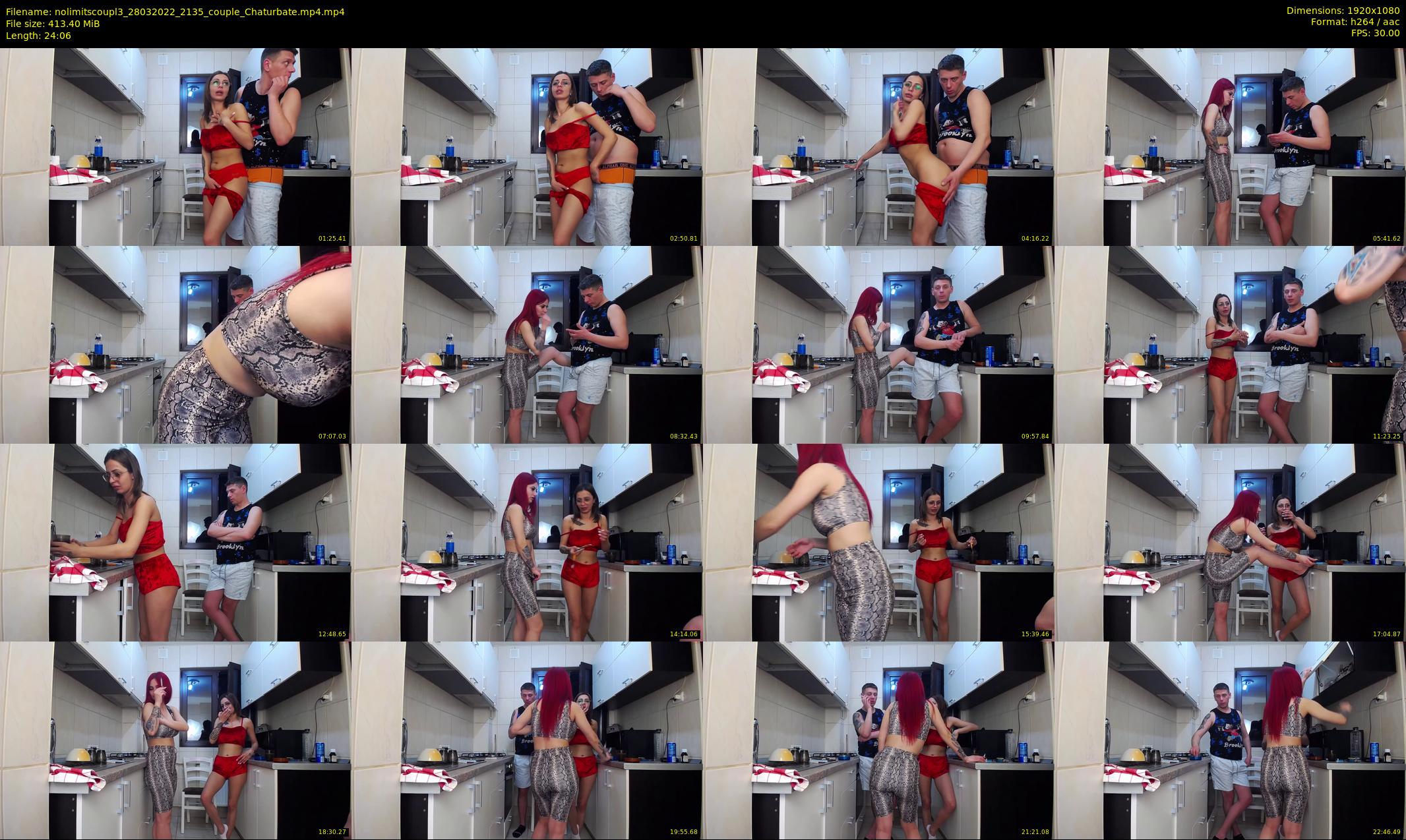 nolimitscoupl3 — 25 minute Chaturbate couple cam show recording, 1080p, Mar 28, 2022