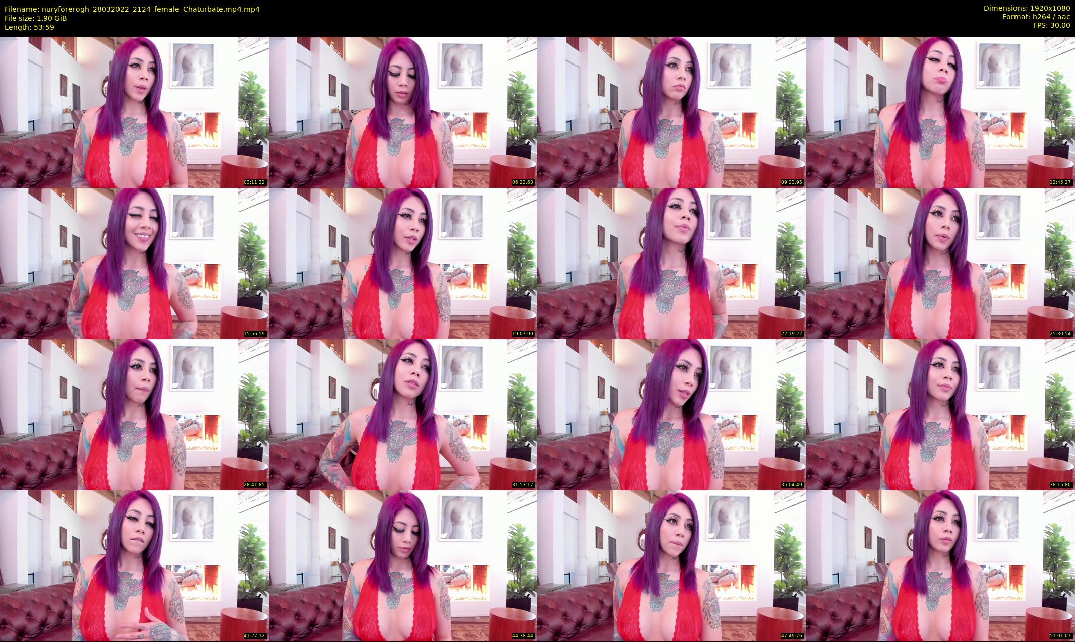 nuryforerogh — 54 minute Chaturbate female cam show recording, 1080p, Mar 28, 2022