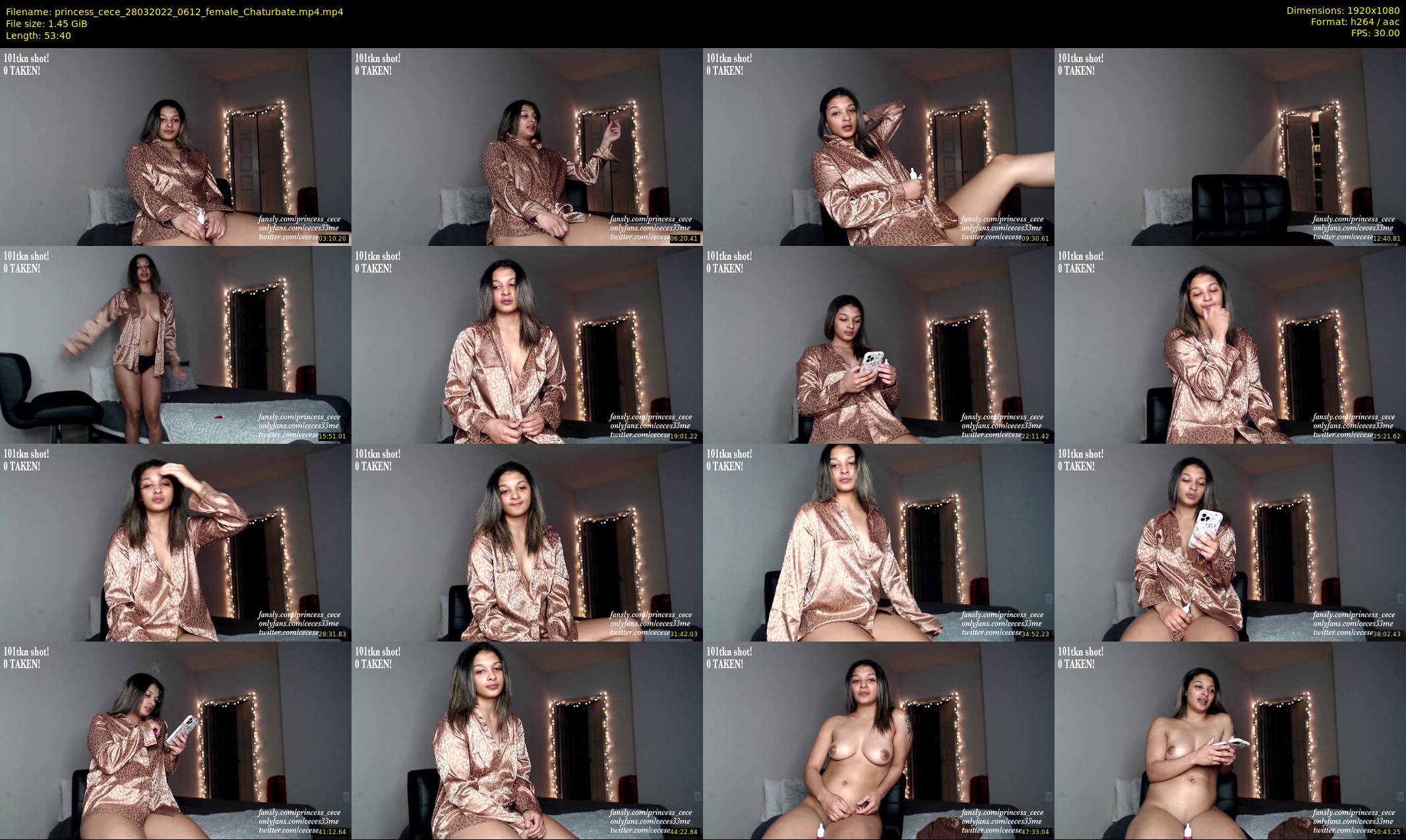 princess_cece — 54 minute Chaturbate female cam show recording, 1080p, Mar 28, 2022