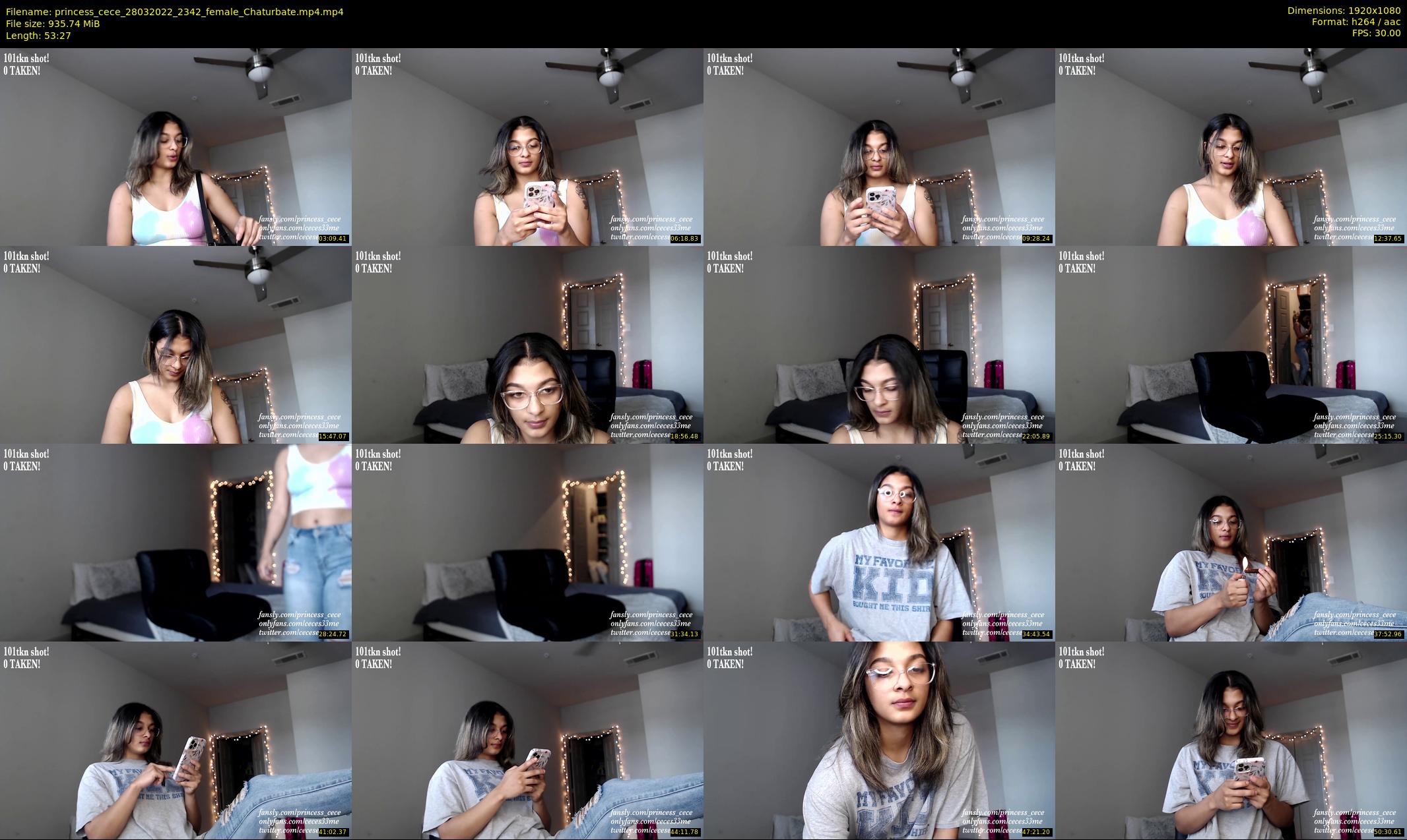 princess_cece — 54 minute Chaturbate female cam show recording, 1080p, Mar 28, 2022