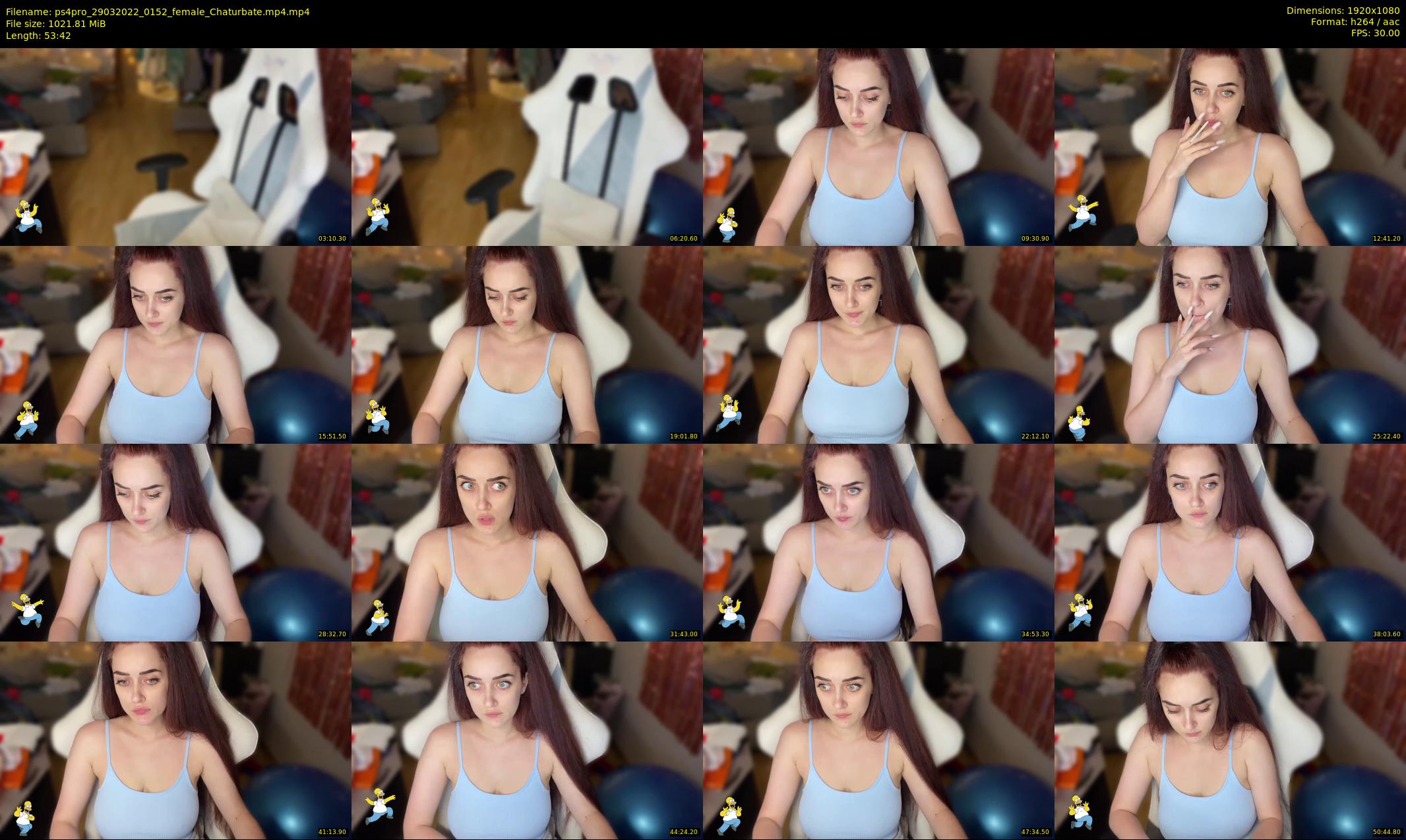 ps4pro — 54 minute Chaturbate female cam show recording, 1080p, Mar 29, 2022