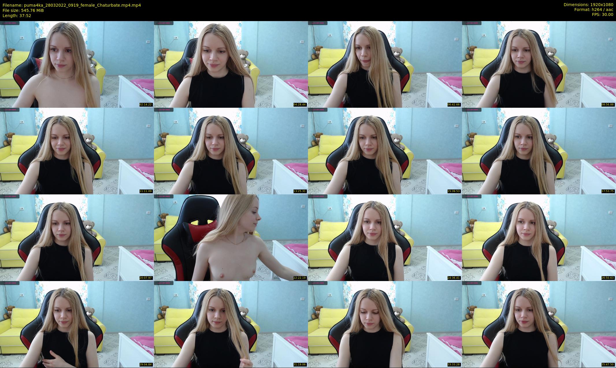 puma4ka — 38 minute Chaturbate female cam show recording, 1080p, Mar 28, 2022