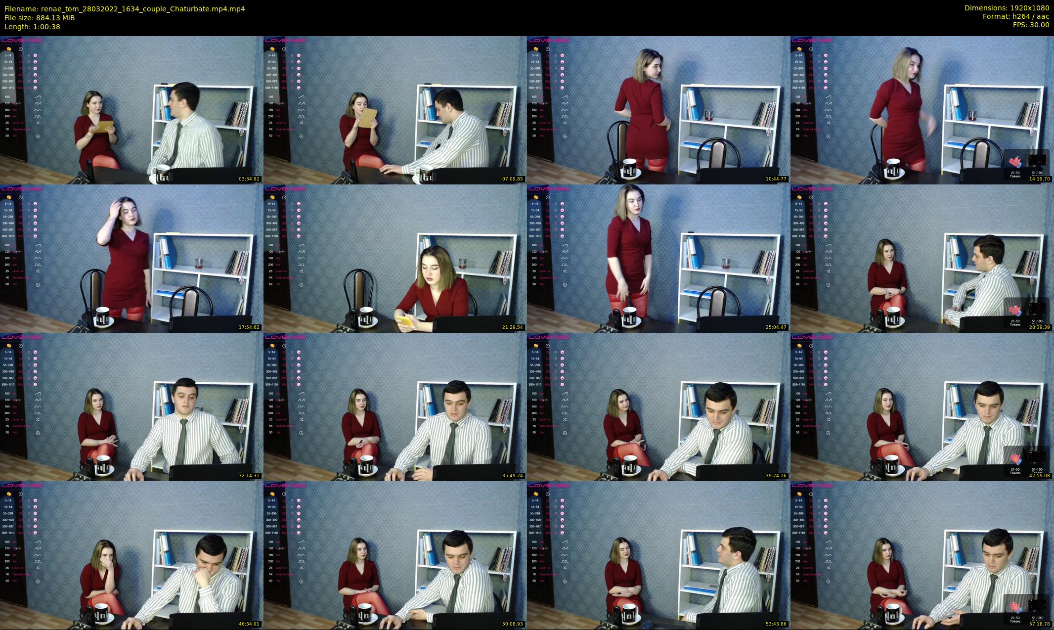 renae_tom — 61 minute Chaturbate couple cam show recording, 1080p, Mar 28, 2022