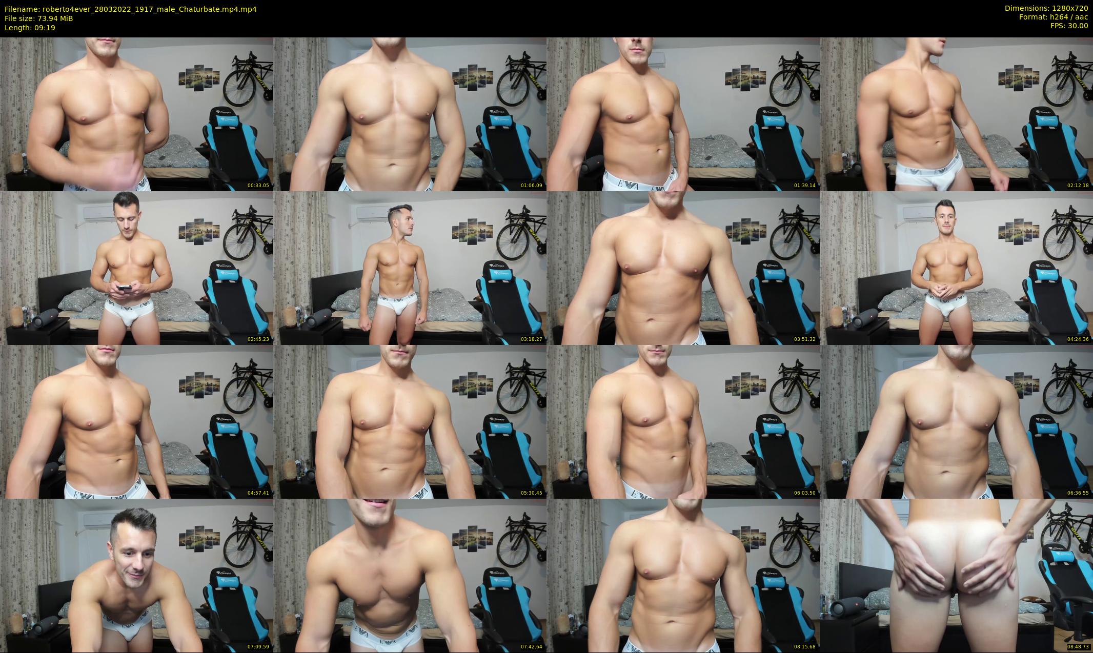 roberto4ever — 10 minute Chaturbate male cam show recording, 720p, Mar 28, 2022