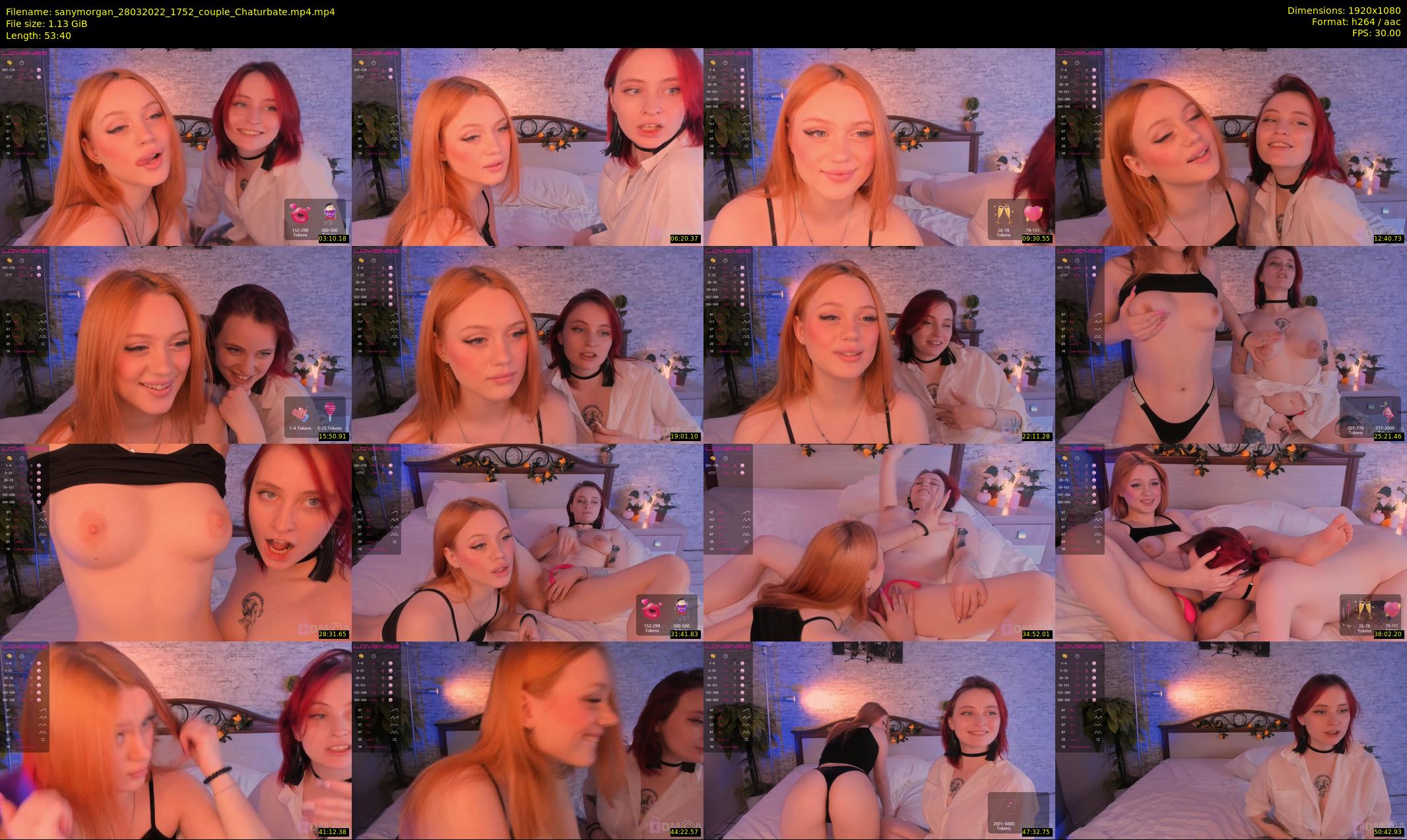 sanymorgan — 54 minute Chaturbate couple cam show recording, 1080p, Mar 28, 2022
