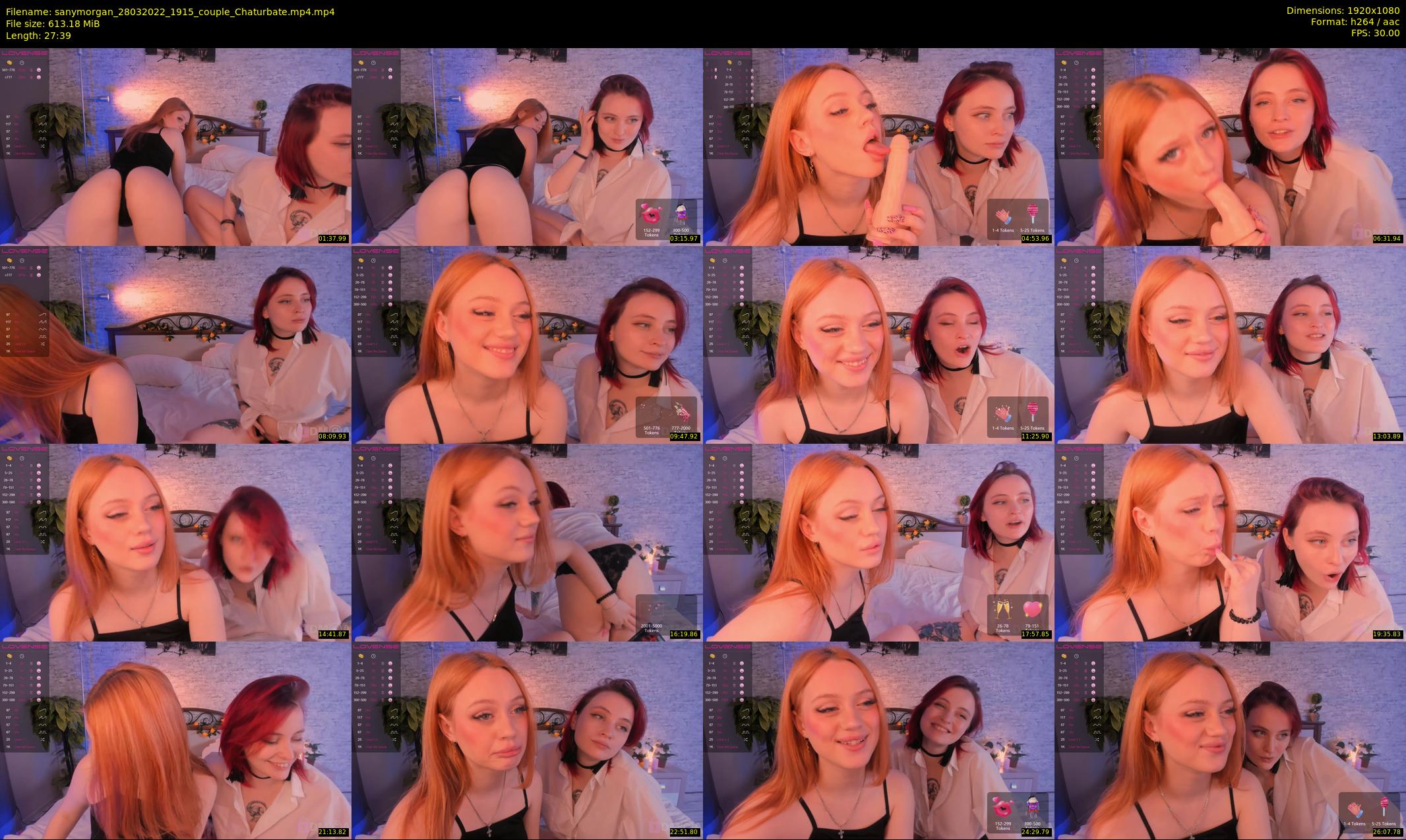 sanymorgan — 28 minute Chaturbate couple cam show recording, 1080p, Mar 28, 2022