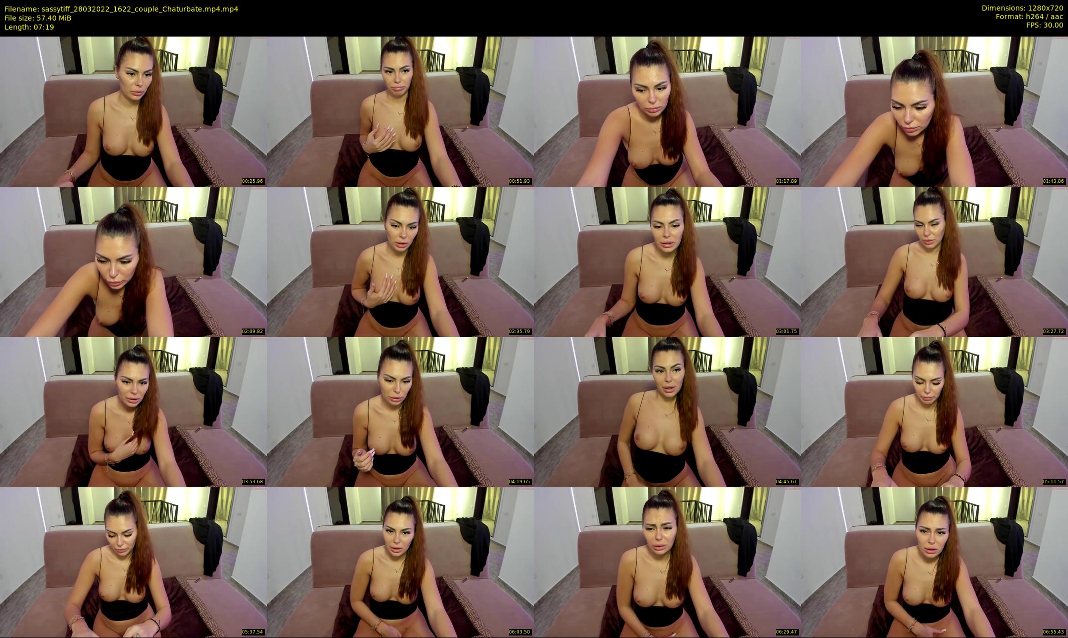 sassytiff — 8 minute Chaturbate couple cam show recording, 720p, Mar 28, 2022