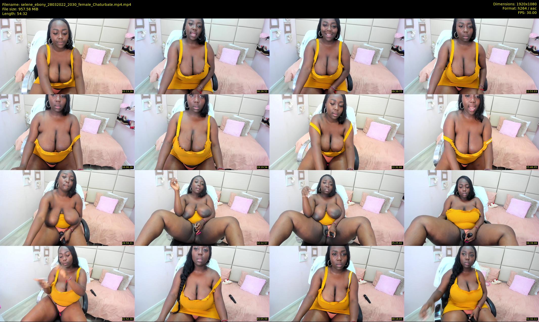 selene_ebony — 55 minute Chaturbate female cam show recording, 1080p, Mar 28, 2022