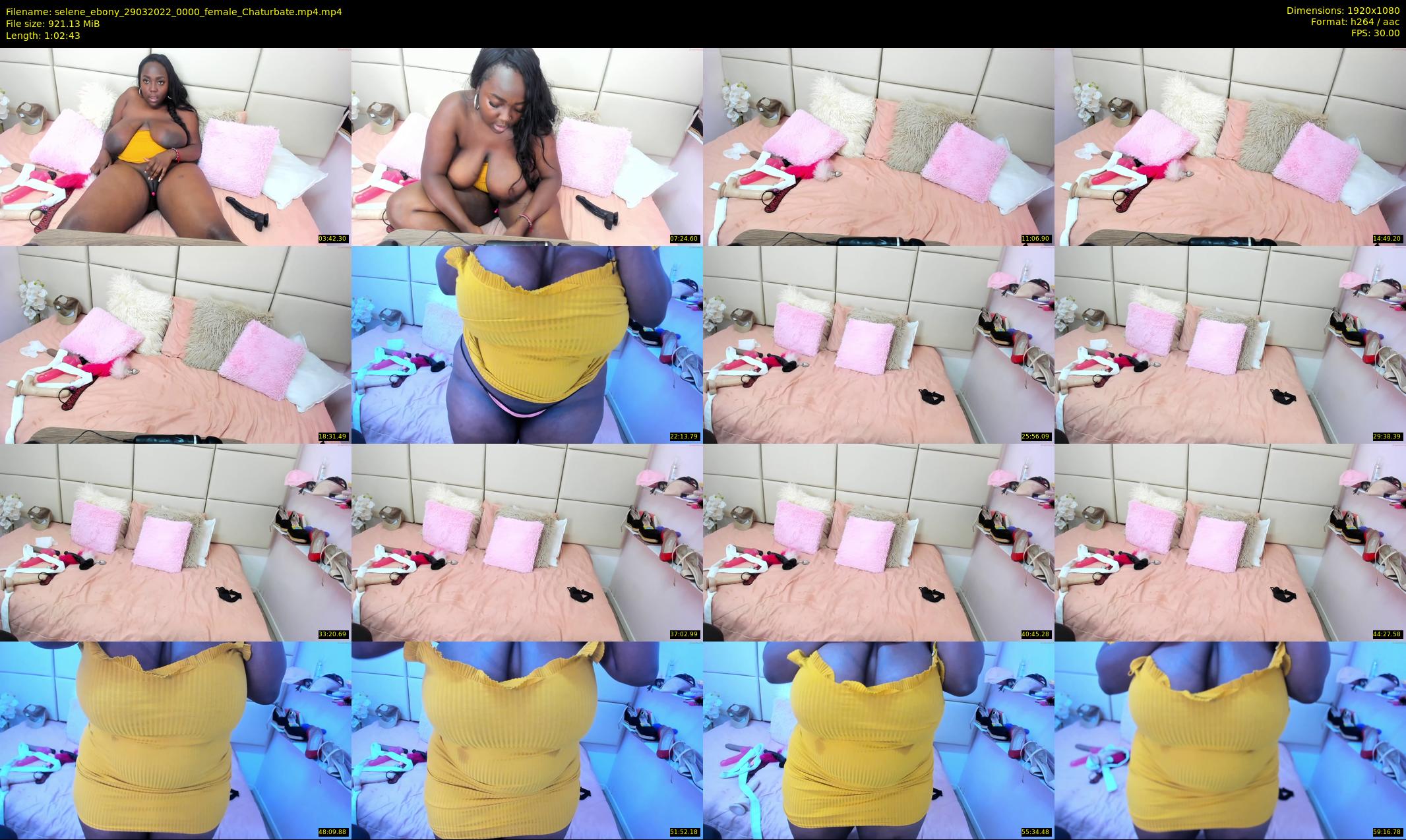 selene_ebony — 63 minute Chaturbate female cam show recording, 1080p, Mar 29, 2022